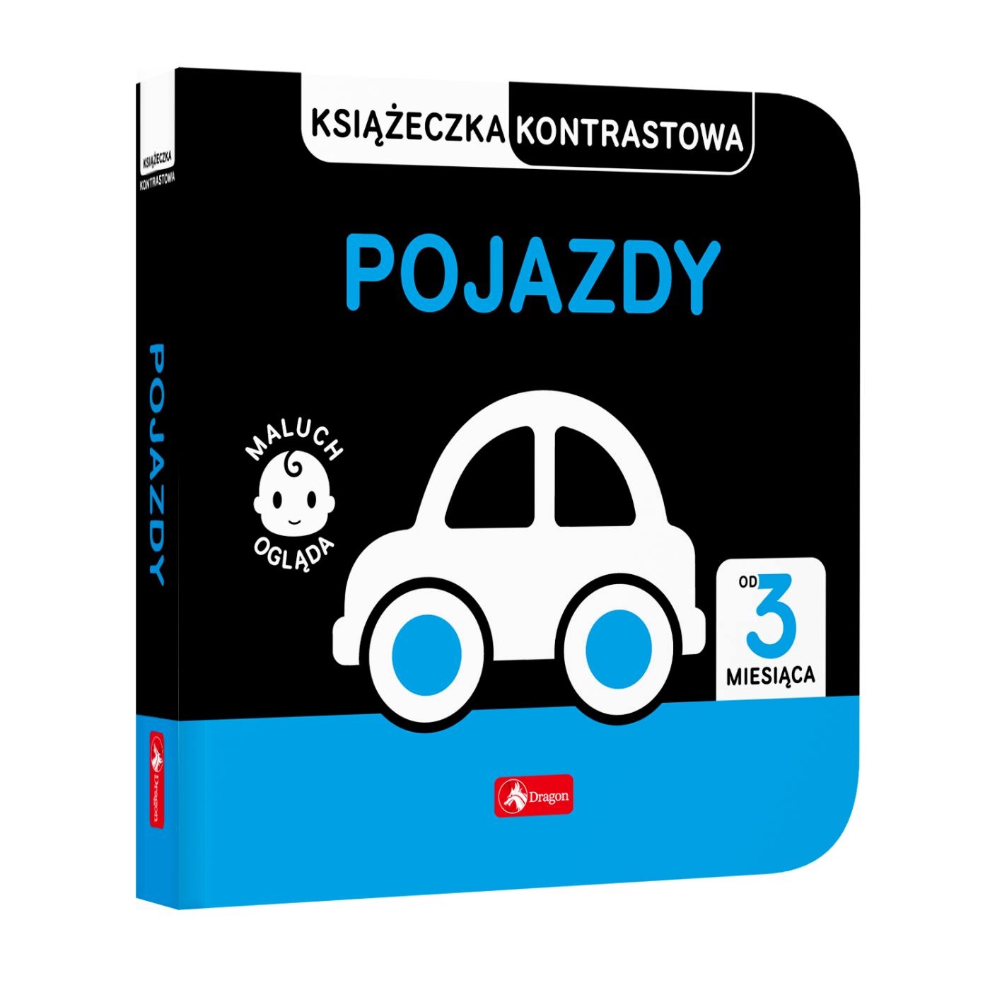 Książeczka kontrastowa Pojazdy – Idealny początek przygody Twojego maluszka