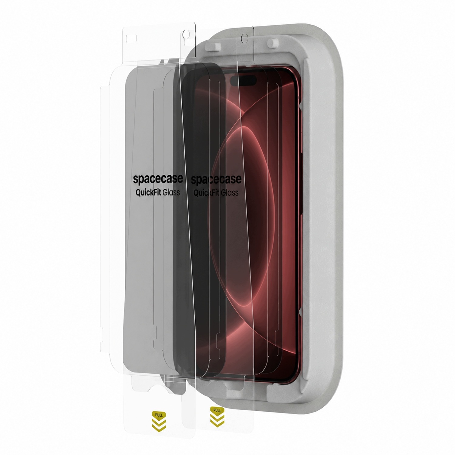 Szkło prywatyzujące 2x z aplikatorem QuickFit Privacy Glass do iPhone 18 Pro – Ochrona i prywatność w jednym