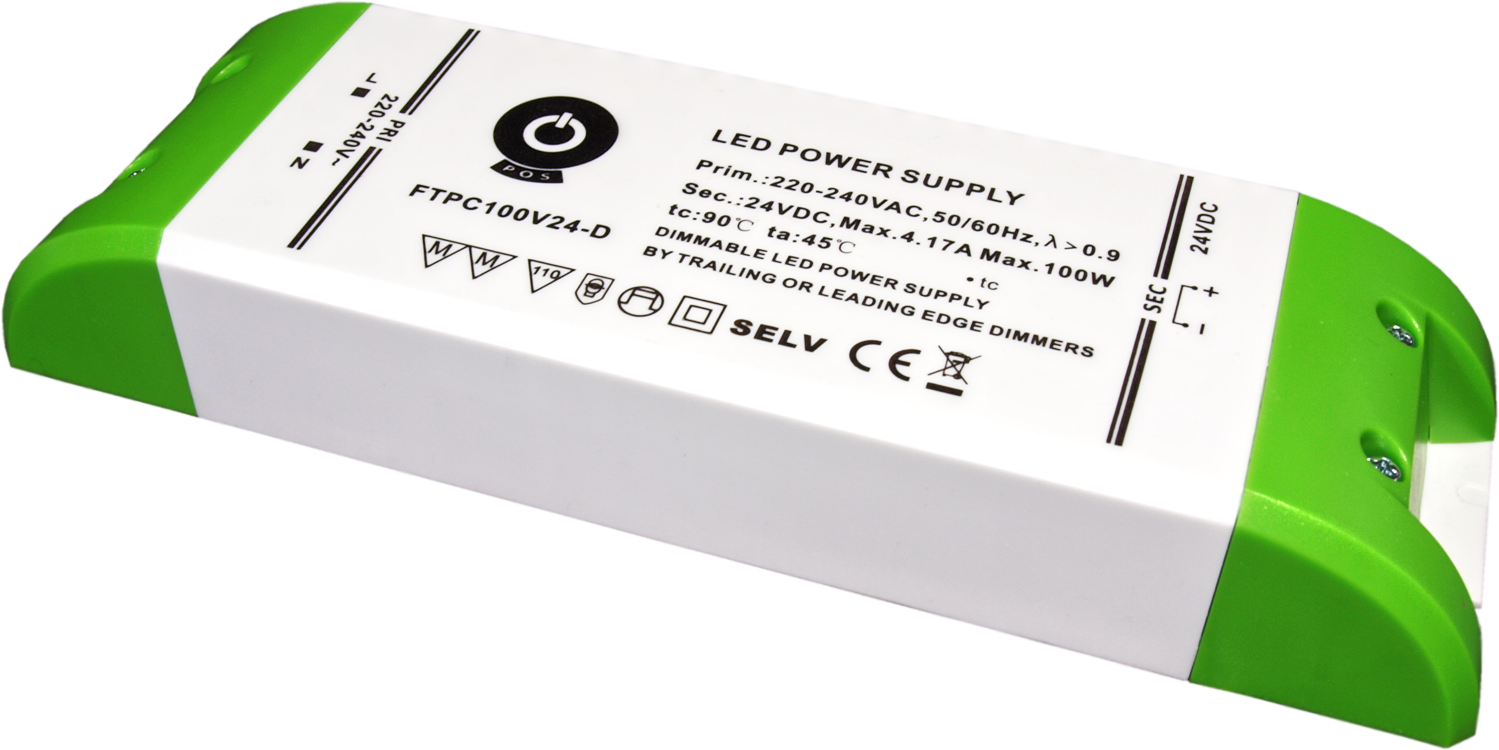 Zasilacz LED 100W 24V 4.16A 24-100W slim Dimming AC TRIAC POSPOWER (FTPC100V24-D) – Idealne rozwiązanie dla Twojego oświetlenia