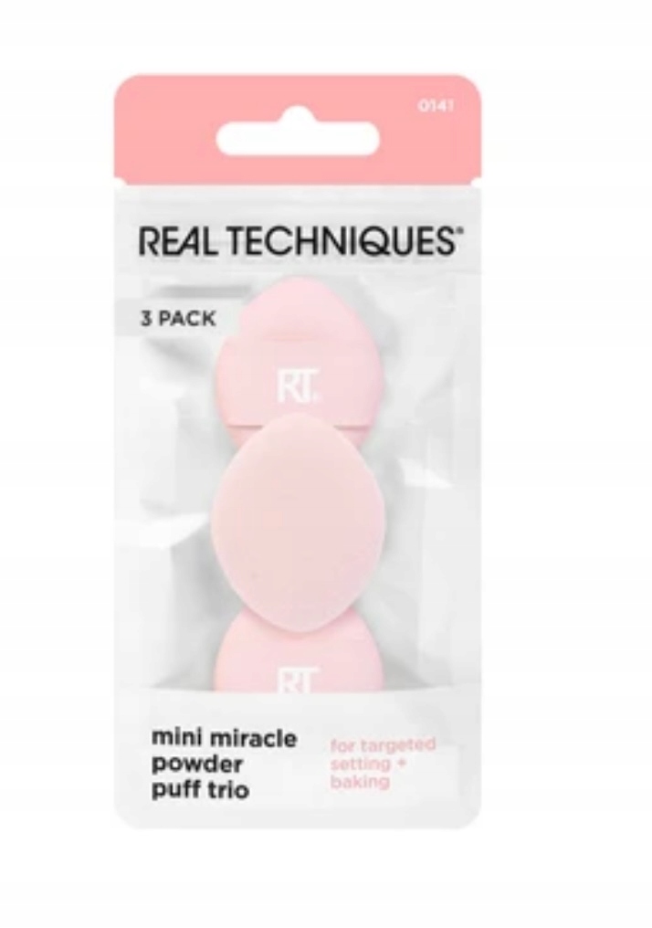 Real Techniques Mini Miracle Powder Puff Trio – Idealne do perfekcyjnego makijażu