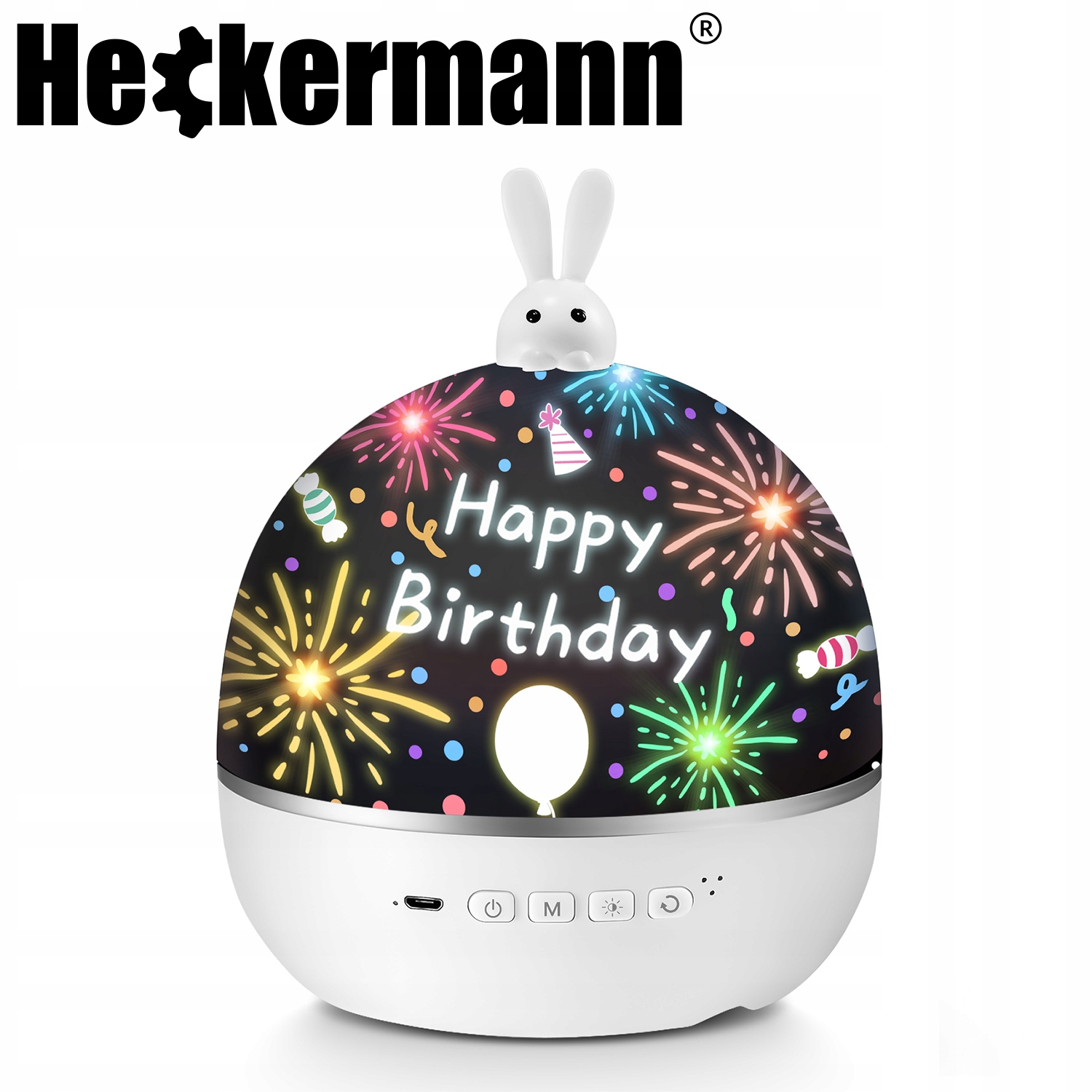 Funkcje projektora: lampka nocna i odtwarzanie muzyki