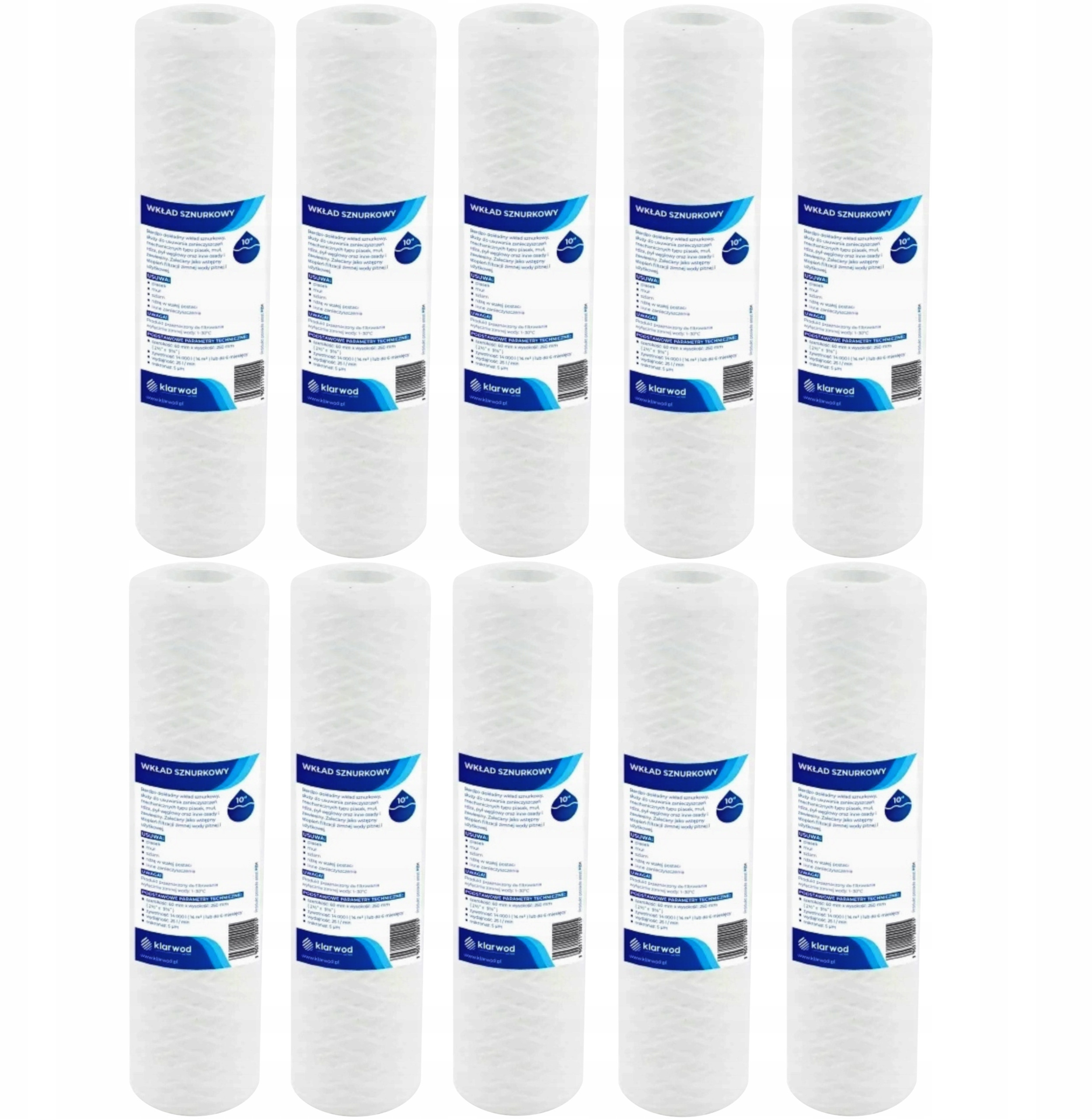 Wydajność i żywotność wkładu filtracyjnego