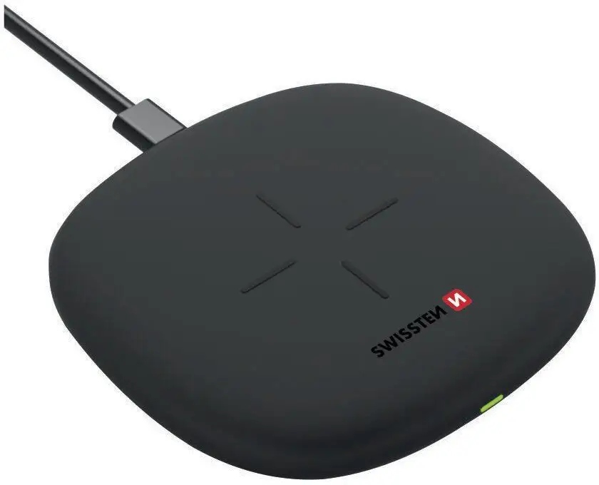 Swissten 10W Ładowarka bezprzewodowa z kablem USB-C 1,5 m – Szybkie ładowanie w zasięgu ręki