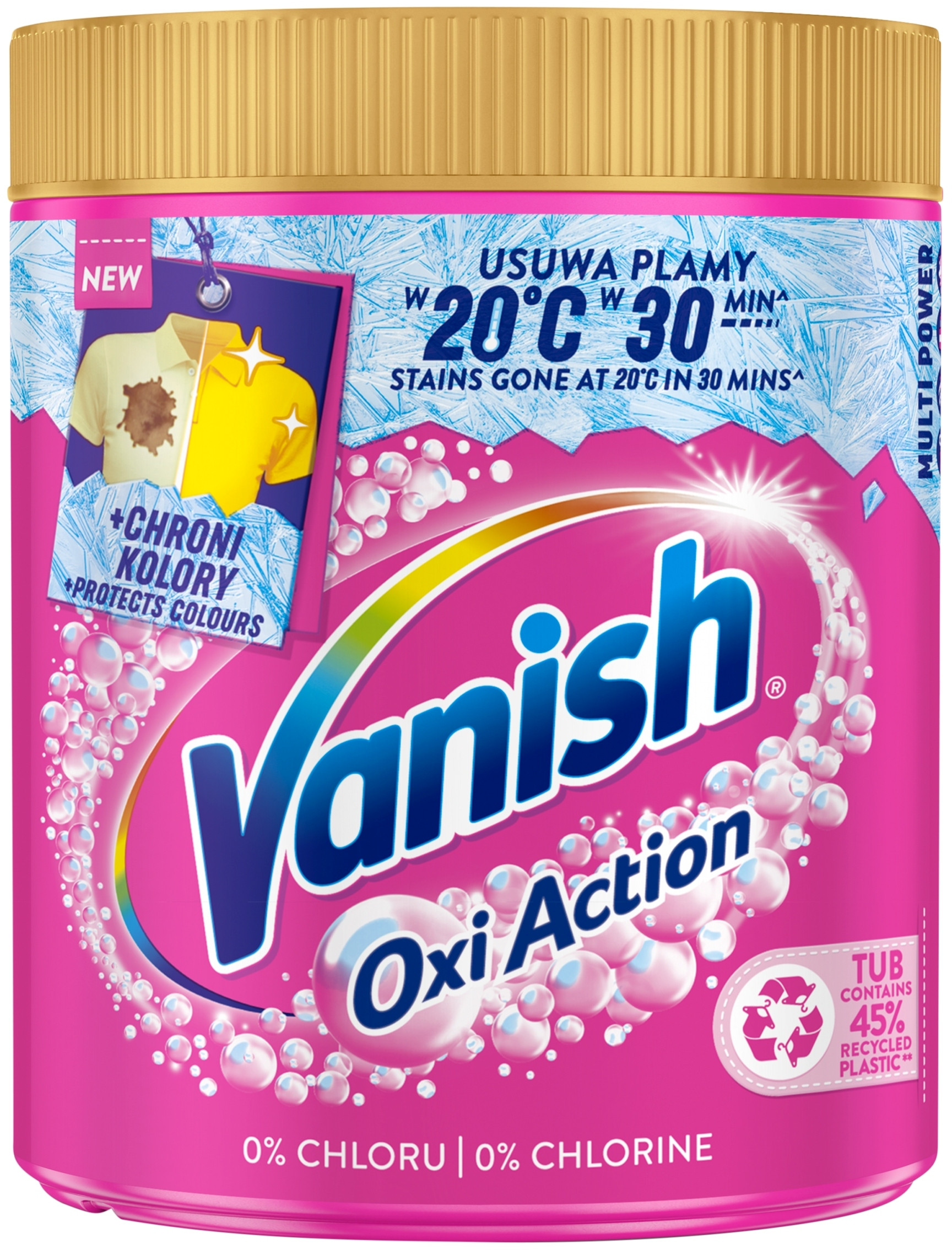 Osram Vanish Odplamiacz W Proszku Do Rzeczy Kolorowych Multi Action Pink 970g – Skuteczna walka z plamami