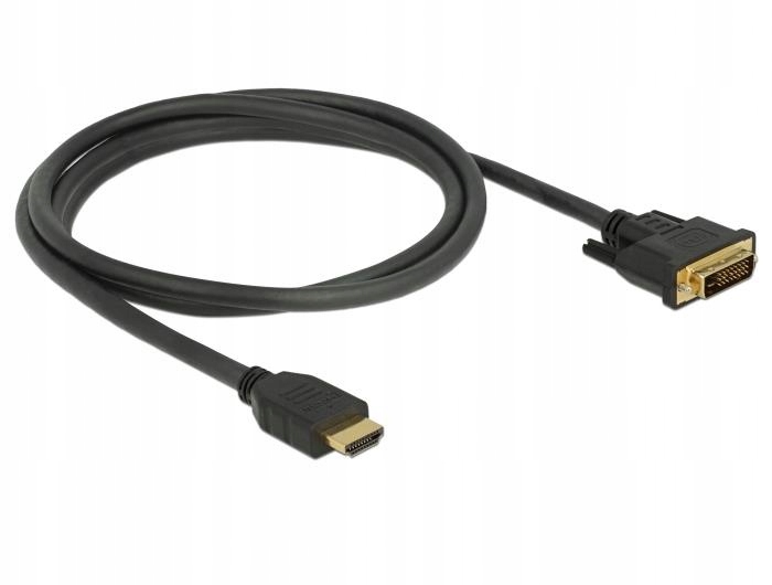 Kabel HDMI - DVI-D Delock 85653 1,5m czarny – Idealne połączenie dla Twojego sprzętu