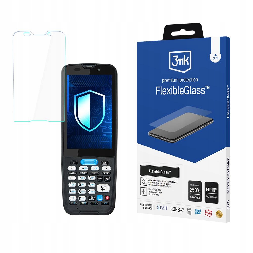 UNITECH HT330 - FlexibleGlass* – Niezawodna ochrona ekranu