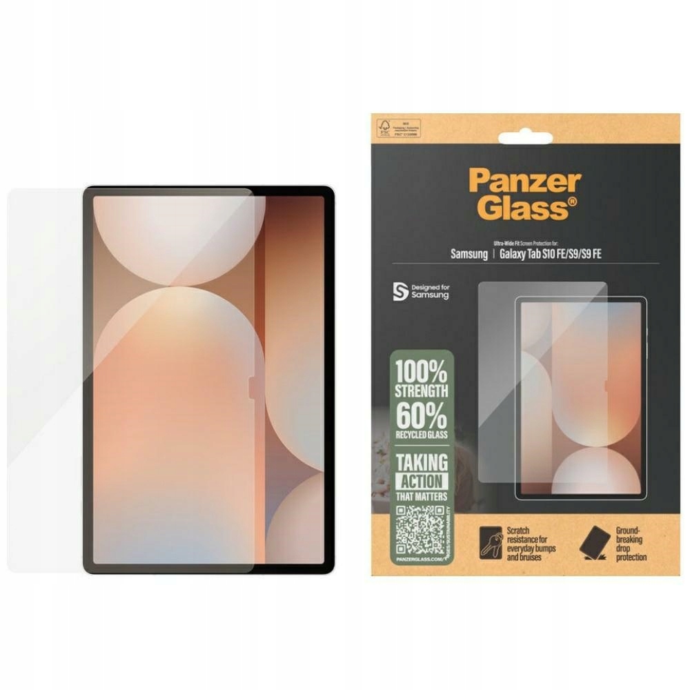 Szkło hartowane PanzerGlass Ultra-Wide Fit do Samsung Galaxy Tab S10 FE/S9/S9 FE – Ochrona Twojego tabletu