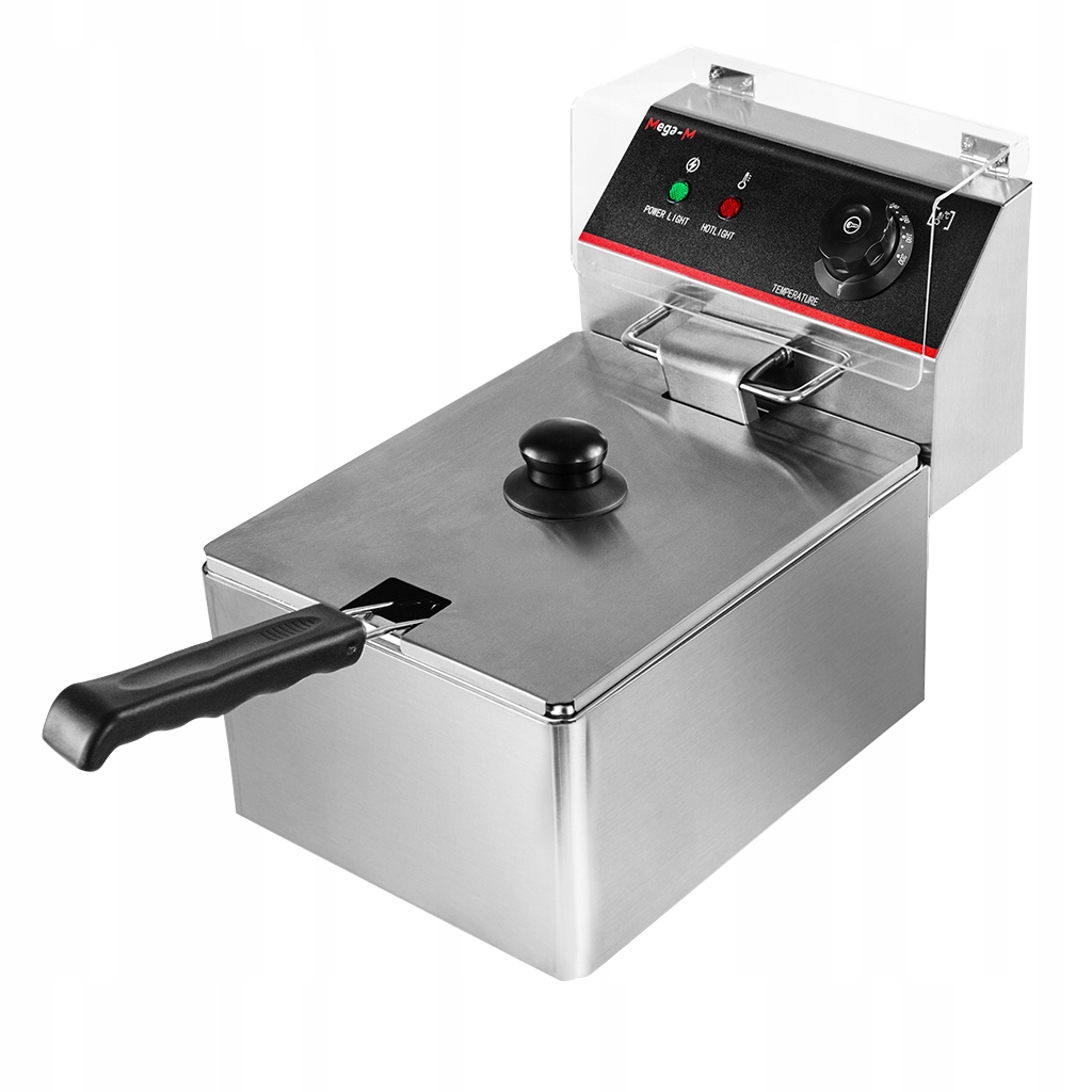 Frytownica Elektryczna 6L POJEDYNCZA Gastronomiczna 3000W Nierdzewna Mega-M – Wydajność i jakość w Twojej kuchni