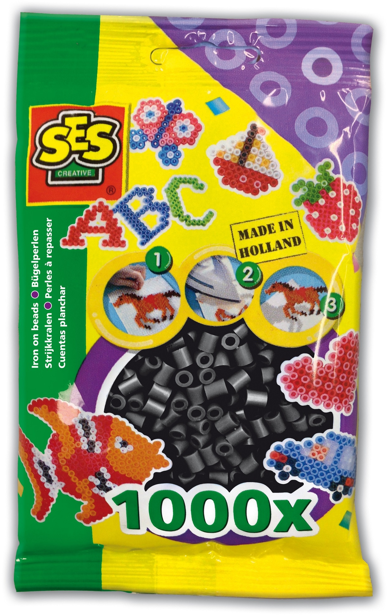 Koraliki do prasowania SES Creative 1000 sztuk – Kreatywna zabawa dla dzieci