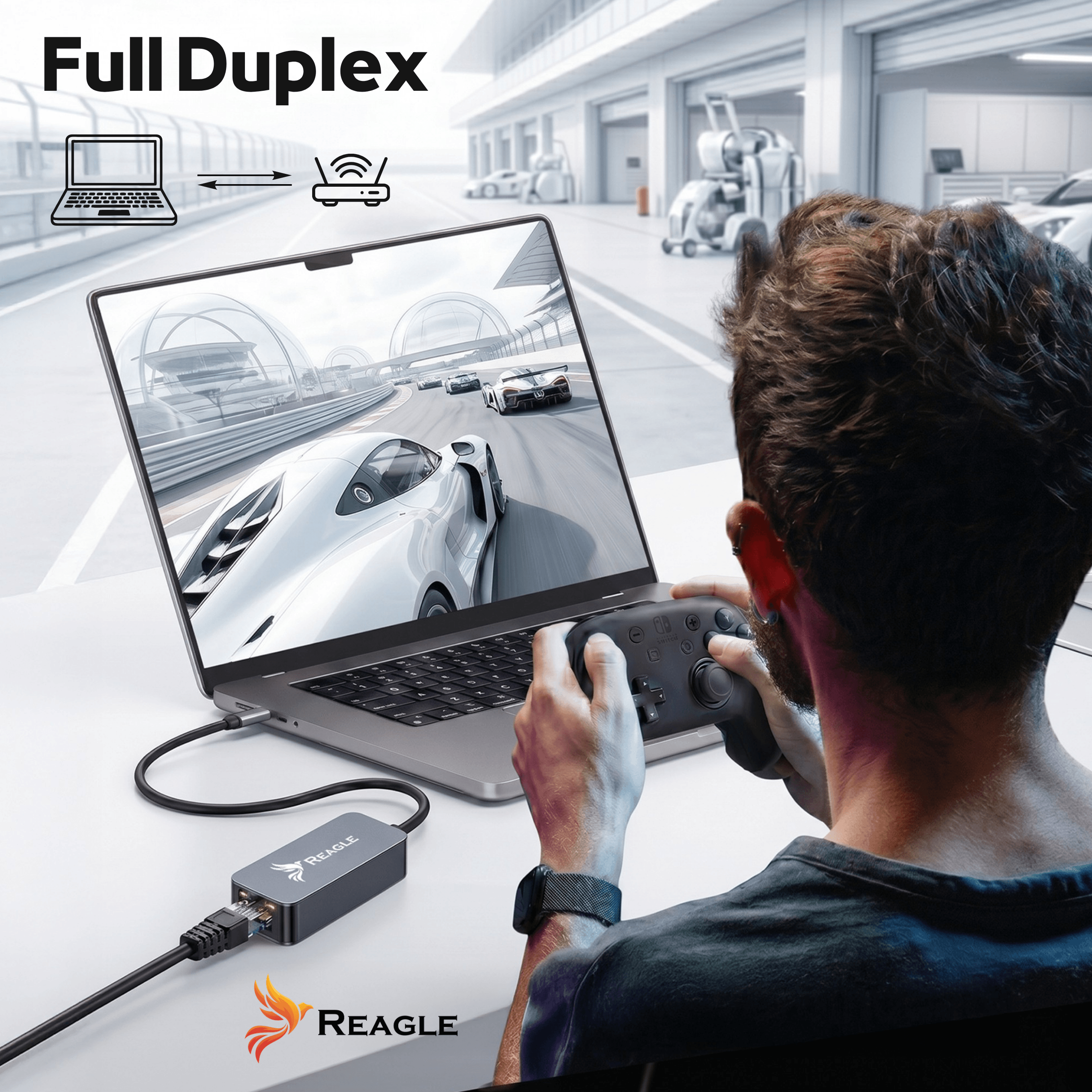 Adapter USB 3.2 Ethernet RJ45 Reagle 2.5Gbps