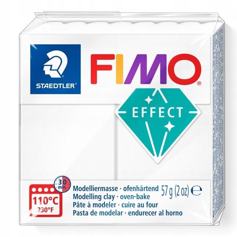 Fimo Effect – Biała przezroczysta masa termoutwardzalna Staedtler