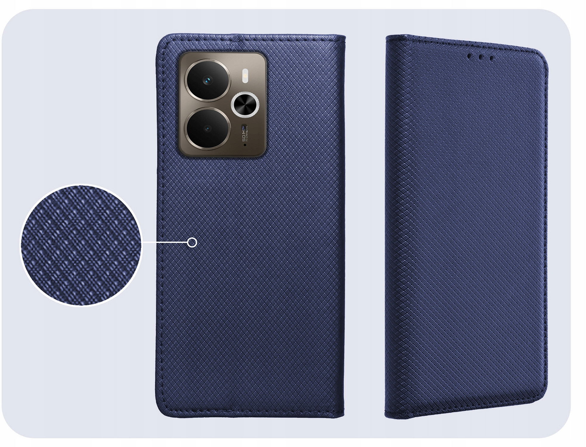 Ekskluzywne granatowe wykończenie