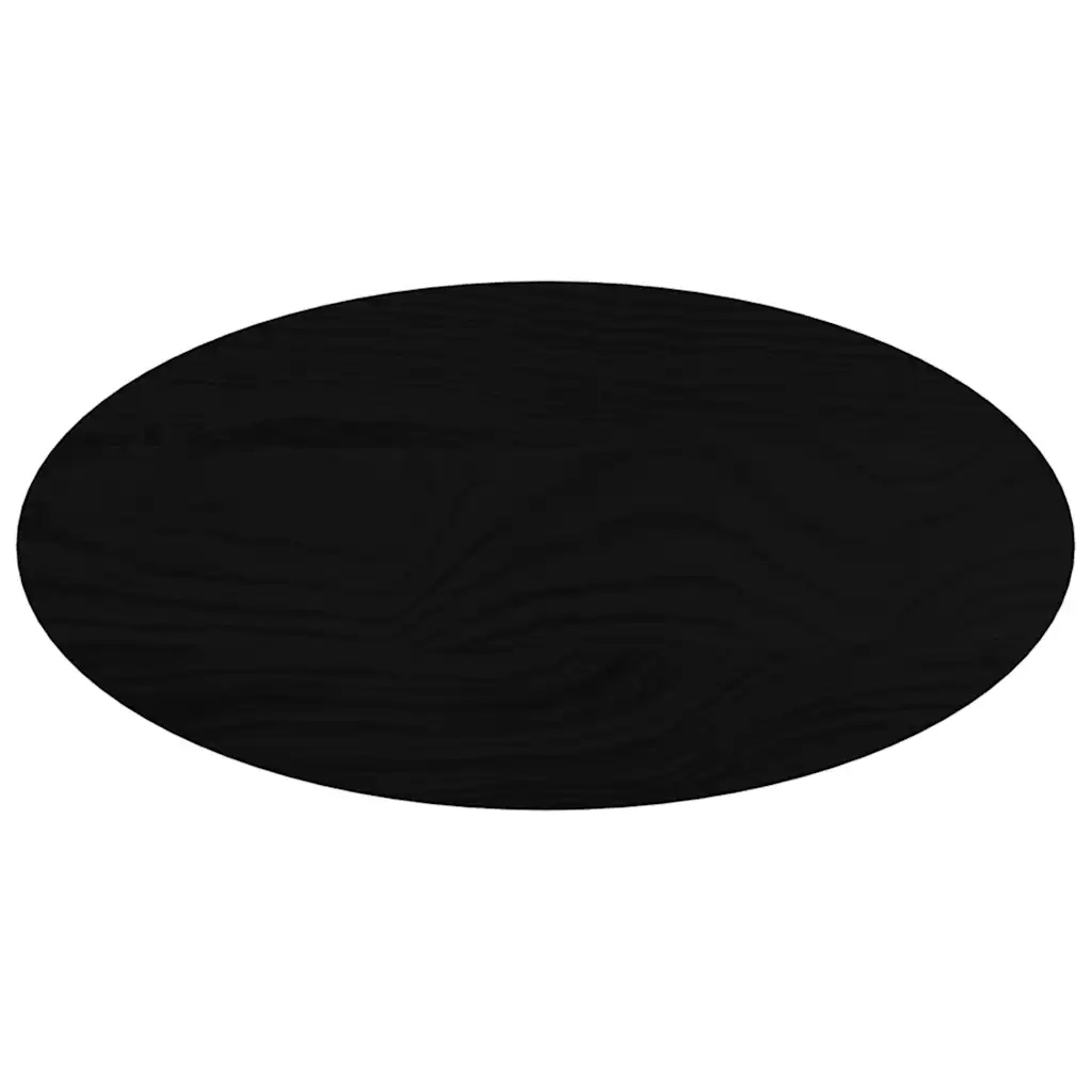 Blat do stołu Lumarko – Owalny, brązowy, lite drewno dębowe 80x40x2 cm