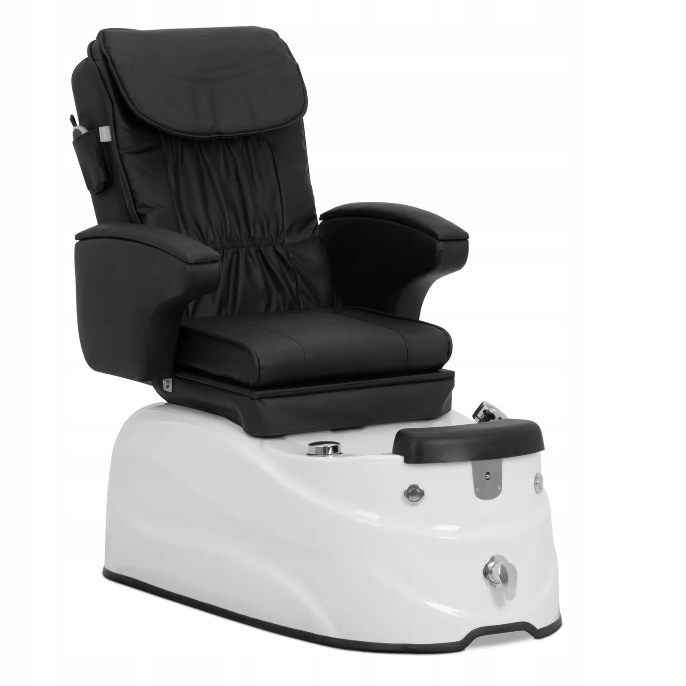 Fotel podologiczny do pedicure z funkcją masażu brodzikiem - czarny