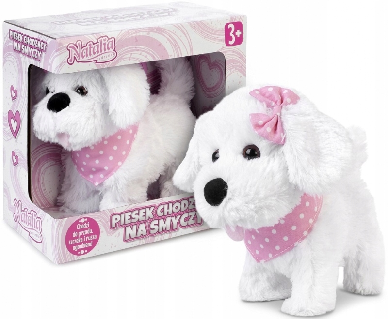 Artyk Maskotka interaktywna Piesek chodzący na smyczy Natalia – Twój nowy przyjaciel