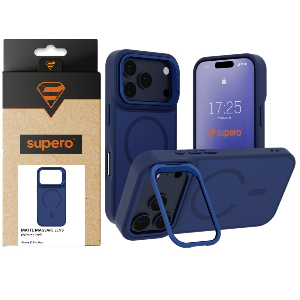 Etui z podstawką Matte MagSafe Lens do iPhone 17 Pro Max – Elegancja i funkcjonalność w jednym