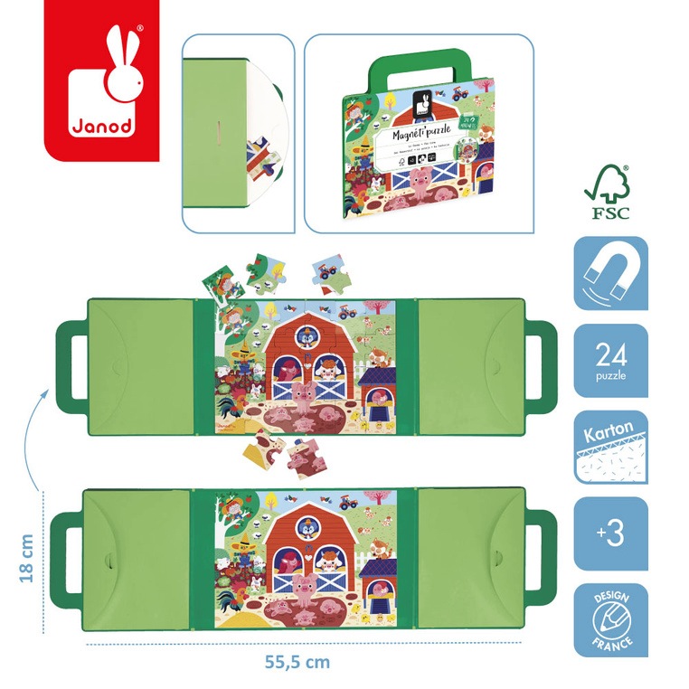Przenośny i praktyczny format puzzli