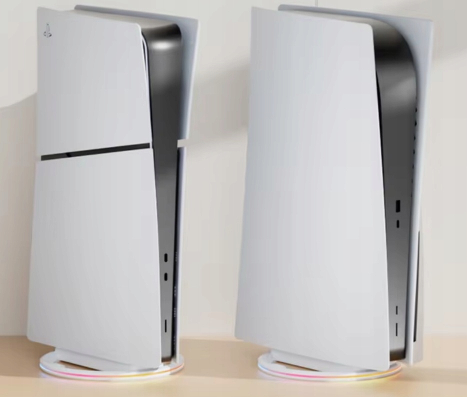 Pionowy stojak RGB do PS5 Slim / PS5 Pro – Stabilność i styl w jednym
