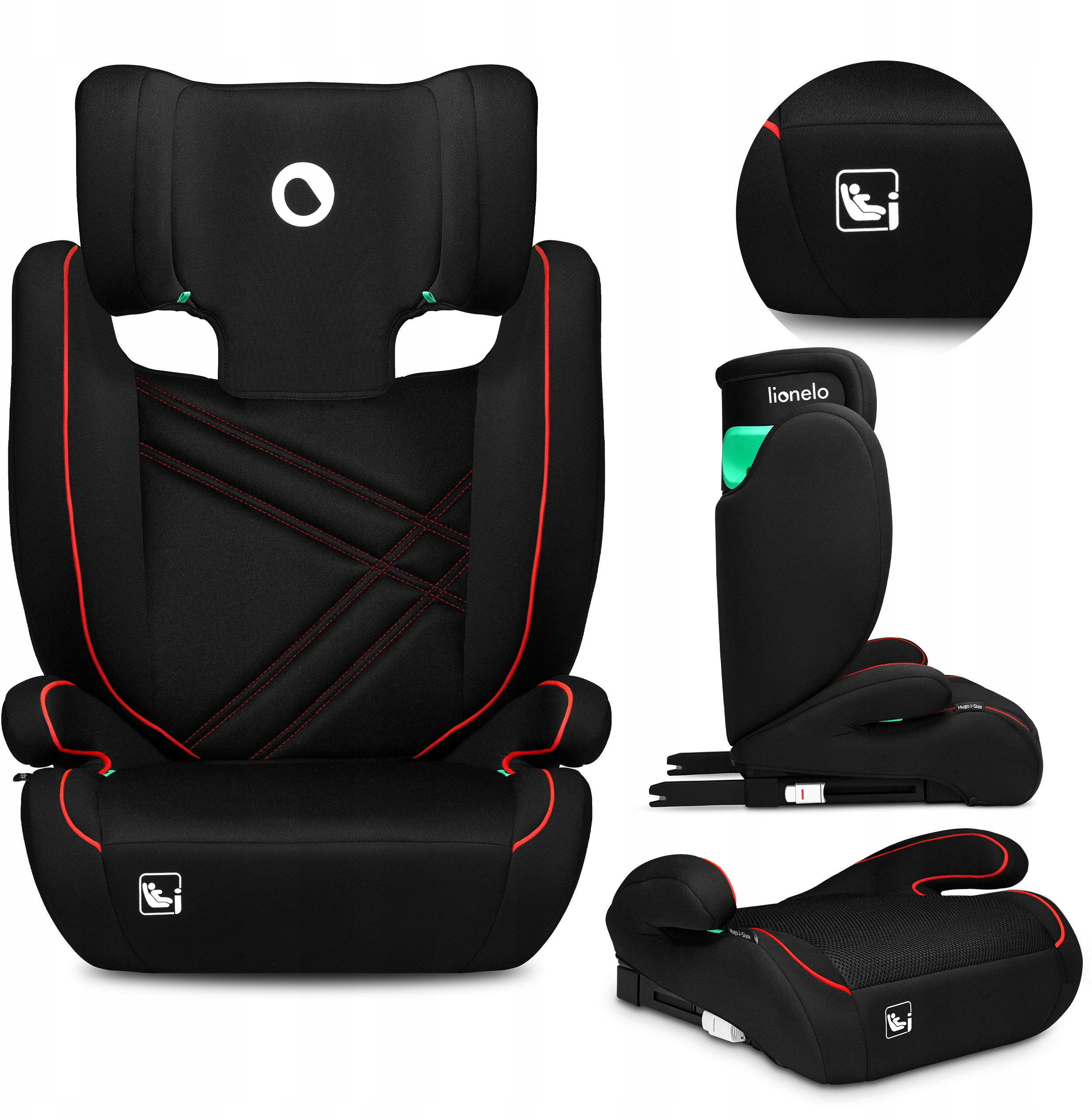 Lionelo Hugo i-Size fotelik samochodowy 15-36 kg – Bezpieczna podróż dla Twojego dziecka