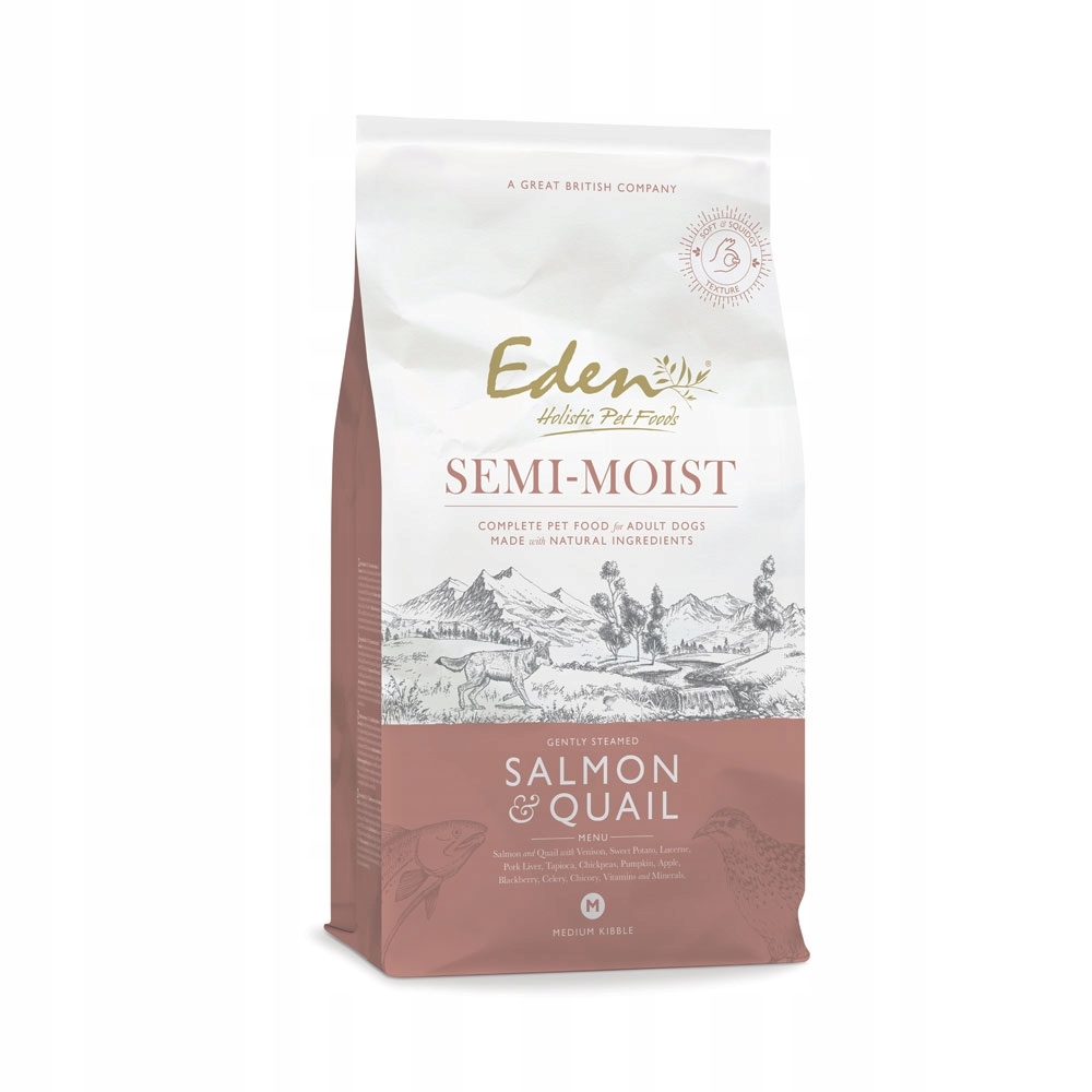 Eden Półwilgotna Łosoś i Przepiórka 10 kg – Zdrowy wybór dla Twojego psa