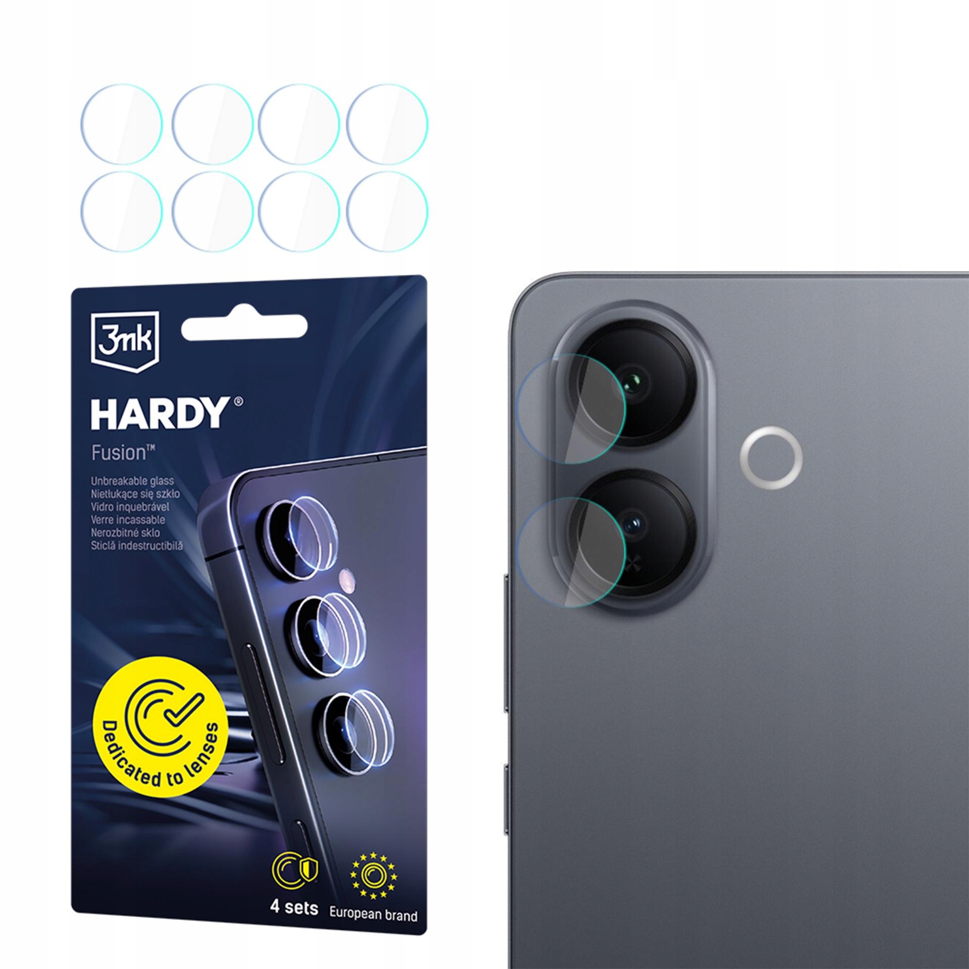 3mk Hardy Fusion Lens Protection™ dla Vivo V60 Lite 5G – Niewidzialna ochrona dla Twojego aparatu