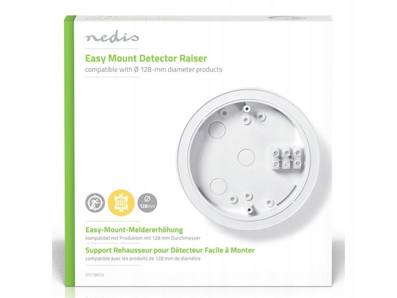 Zestaw montażowy do czujników Nedis 128mm – Idealne rozwiązanie dla Twojego bezpieczeństwa