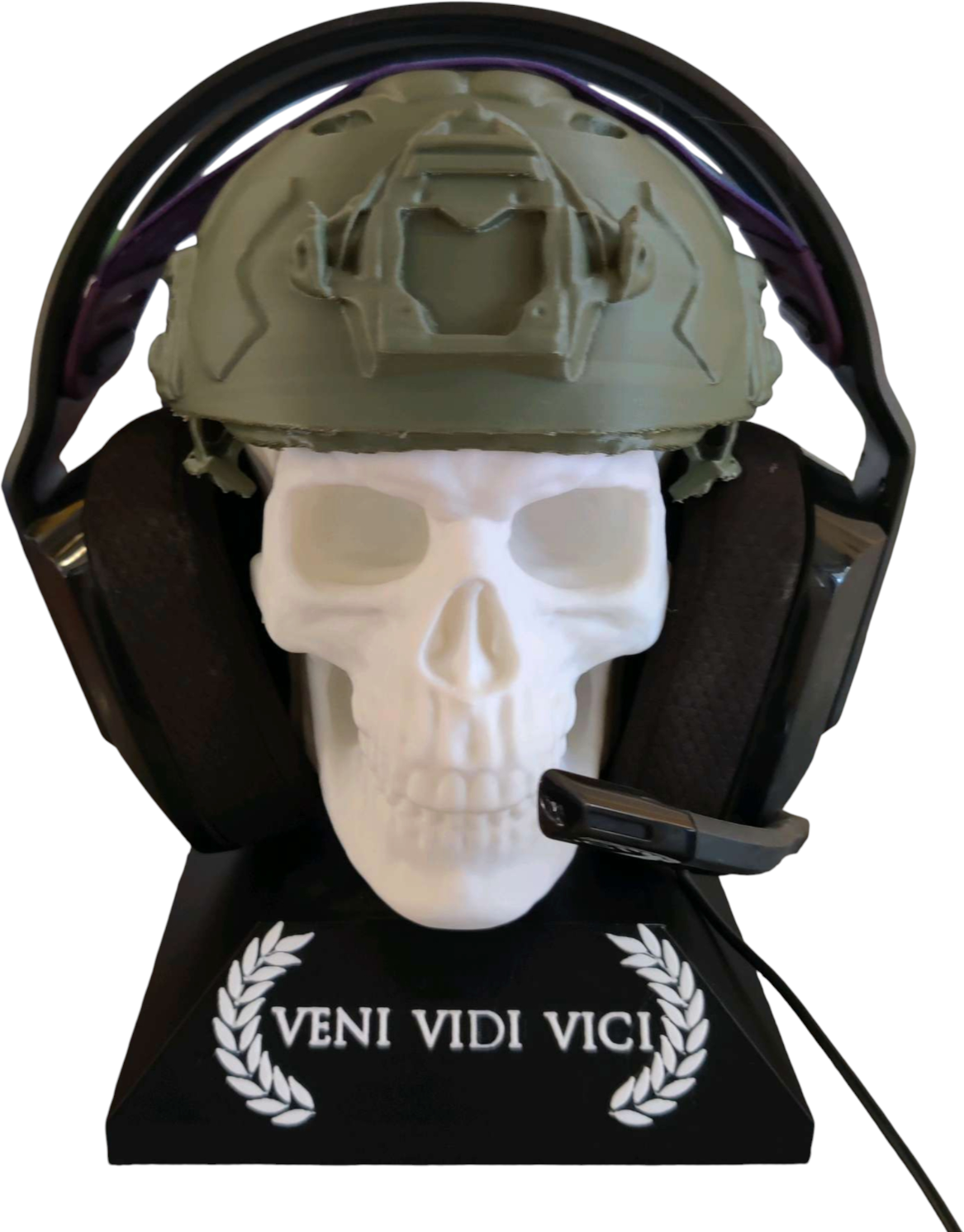 Stojak na słuchawki gamingowe Skull Headset Stand – Funkcjonalność i styl w jednym