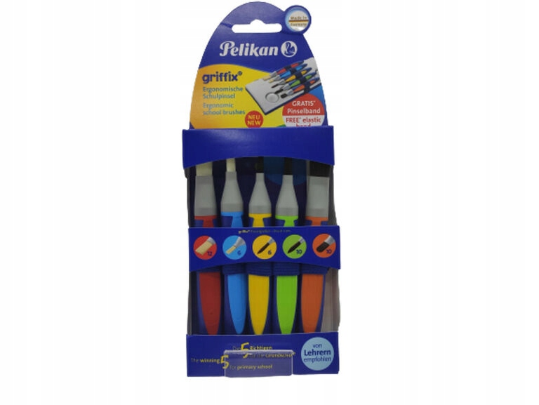 Zestaw pędzli o różnych kształtach i rozmiarach