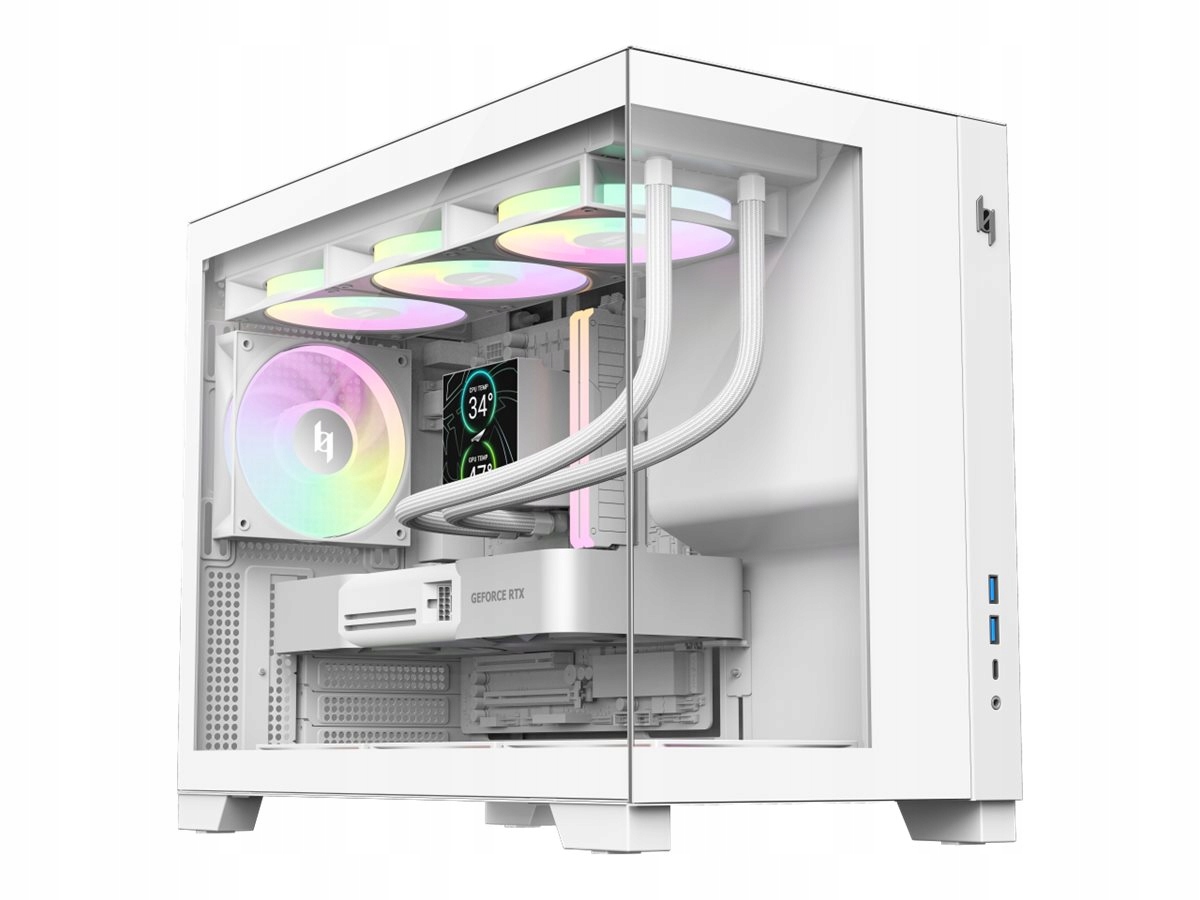 GameMax NEX C33 WH – Elegancka obudowa komputerowa w kolorze białym