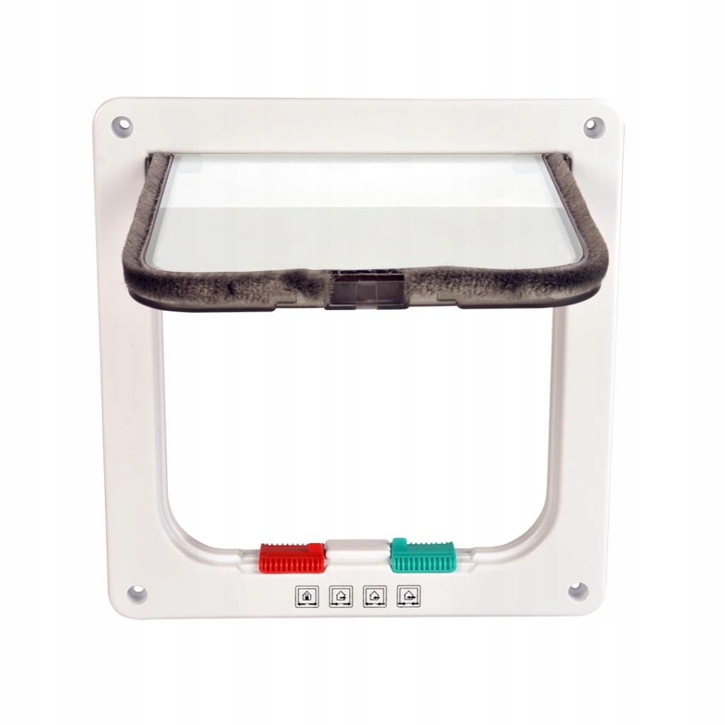 Przezroczysta klapa z białą ramą – Stylowe i funkcjonalne