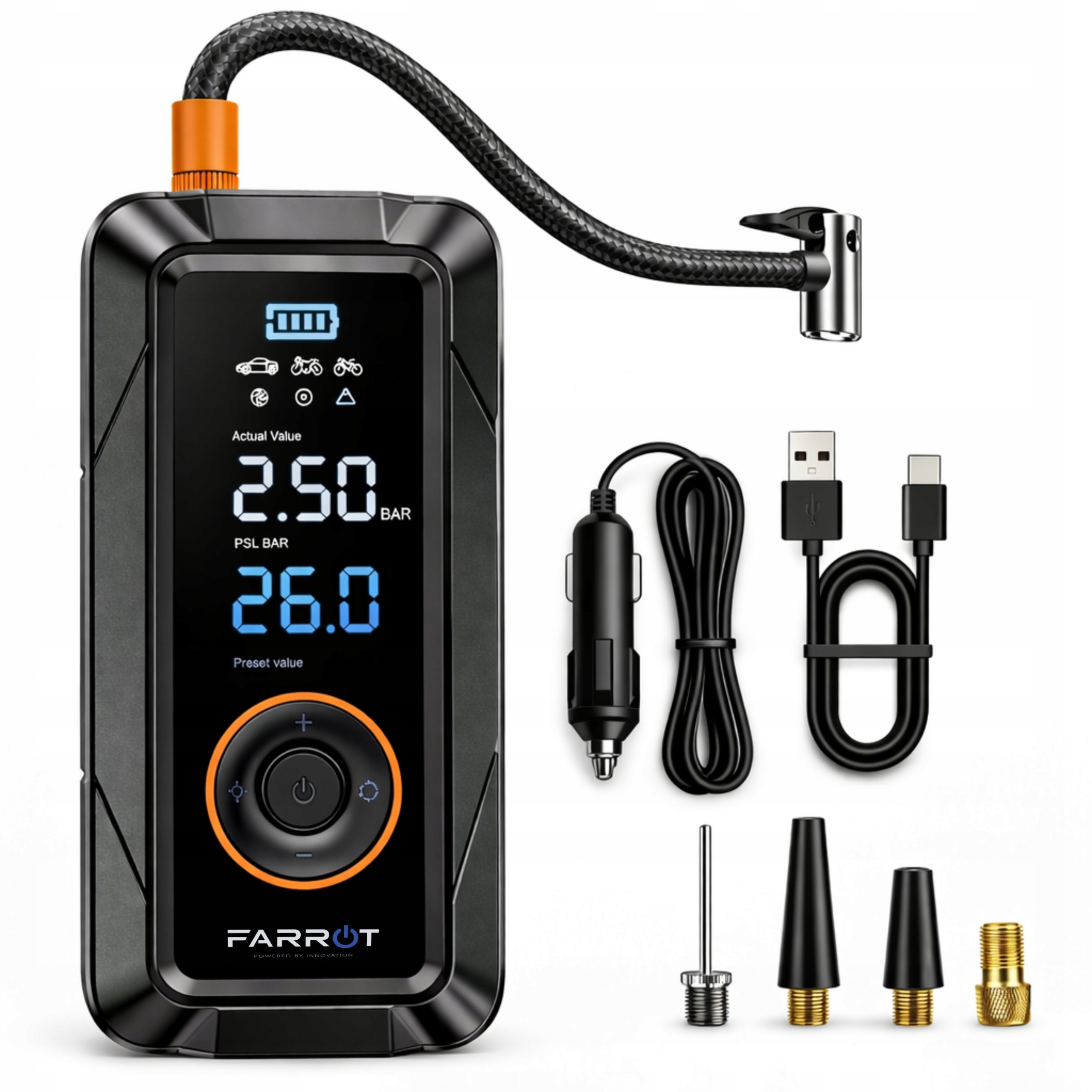 Kompresor Bezprzewodowy FARROT AirPump Pro 150 – Wydajność i wszechstronność w jednym