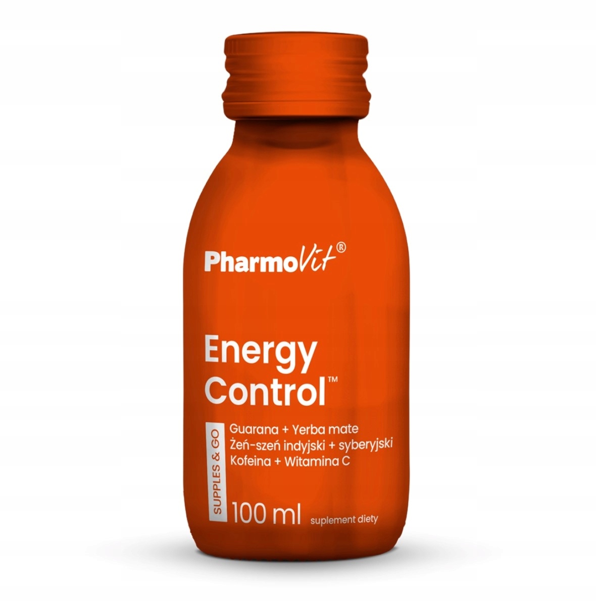 PHARMOVIT Energy Control – Napój energetyczny Guarana + Yerba Mate dla Twojej witalności