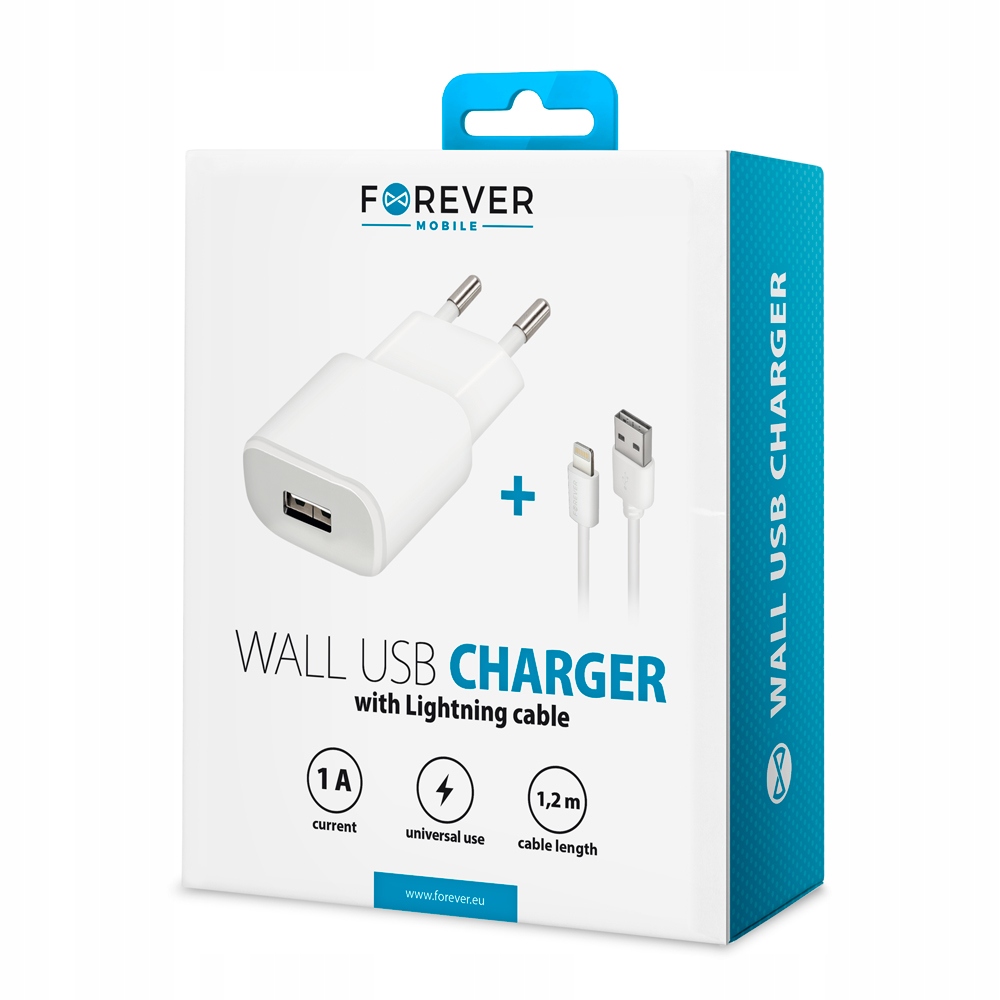 Ładowarka sieciowa Forever TC-01 1x USB-A 1A – Idealne rozwiązanie do ładowania