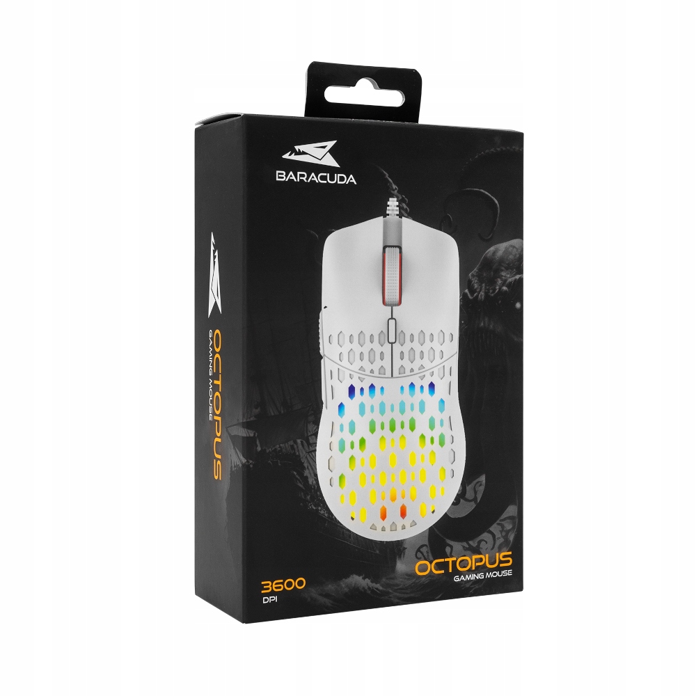 Baracuda BGM-022 Octopus biały – Mysz gamingowa dla wymagających graczy