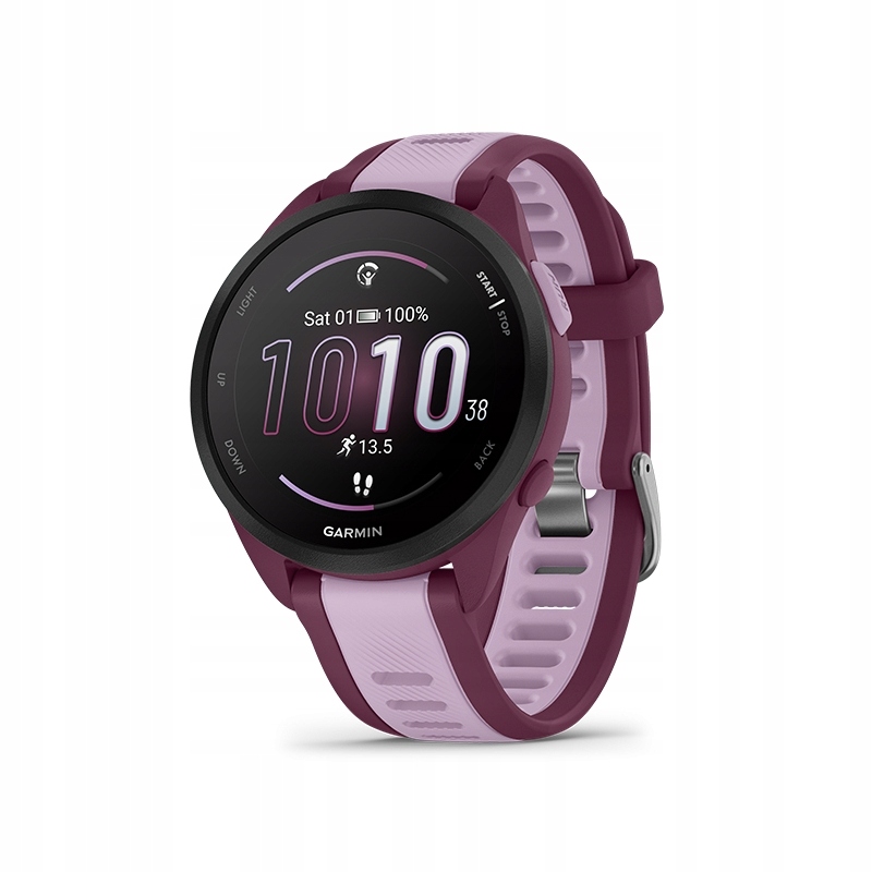 Garmin Forerunner® 165 Music Berry/Lilac – Twój idealny towarzysz treningowy