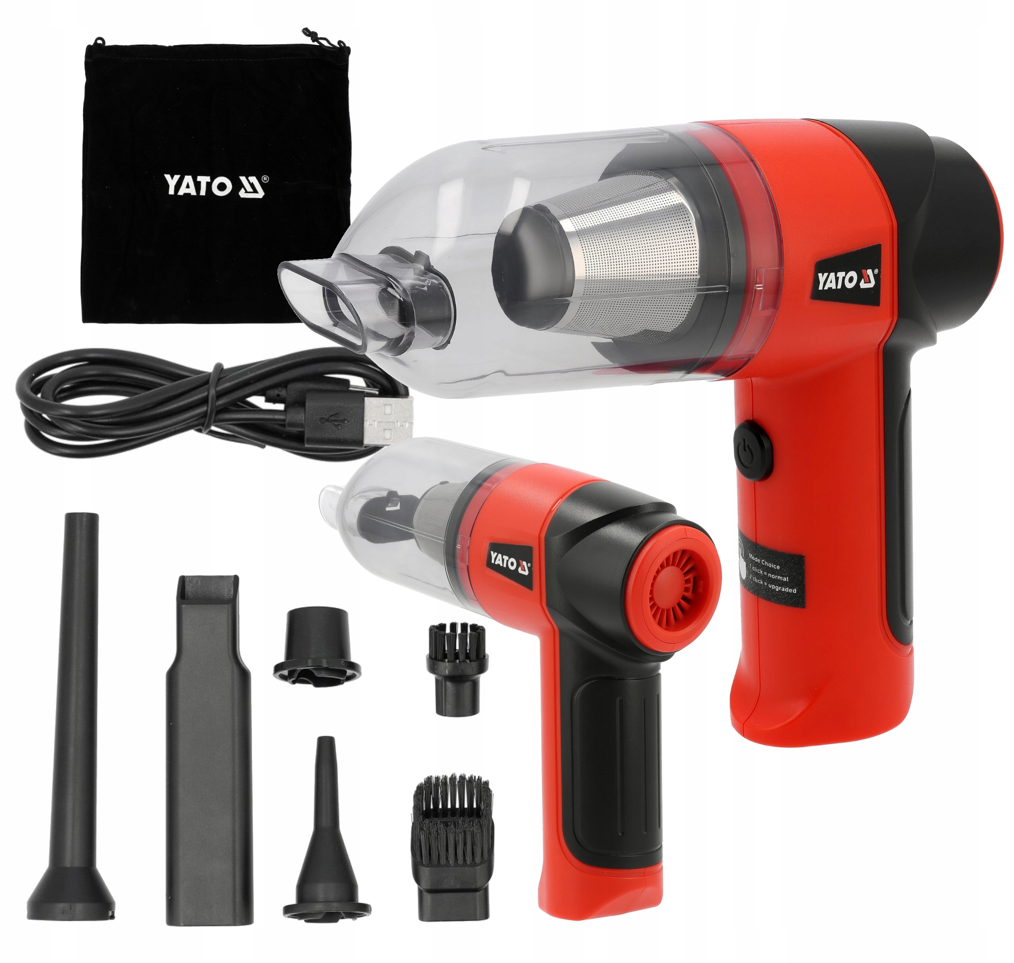 YATO ODKURZACZ SAMOCHODOWY DMUCHAWA 2w1 BLDC 70W – Doskonałe rozwiązanie do czyszczenia samochodu