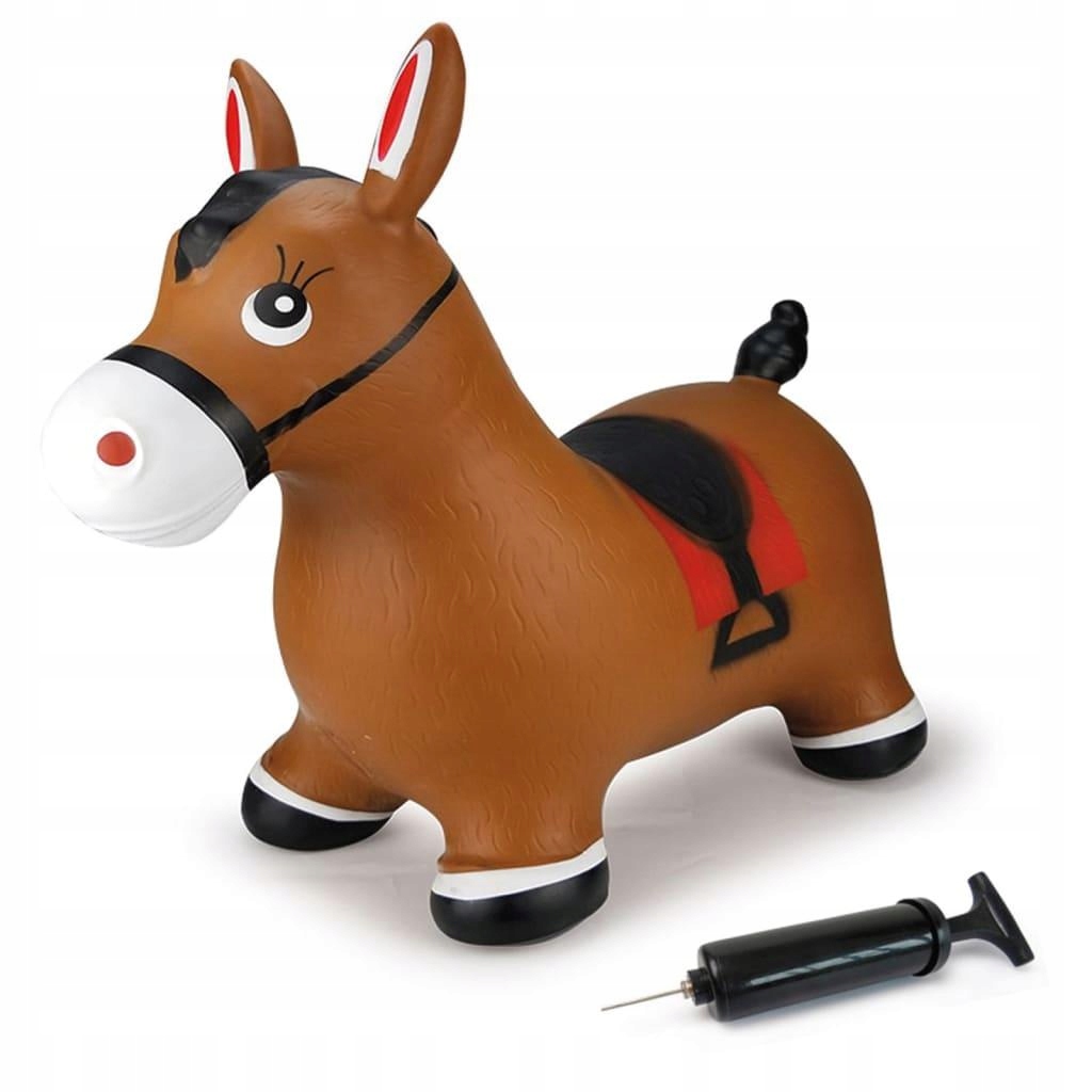 Jamara Hopping Animal Horse Brown with Pump – Radość dla najmłodszych