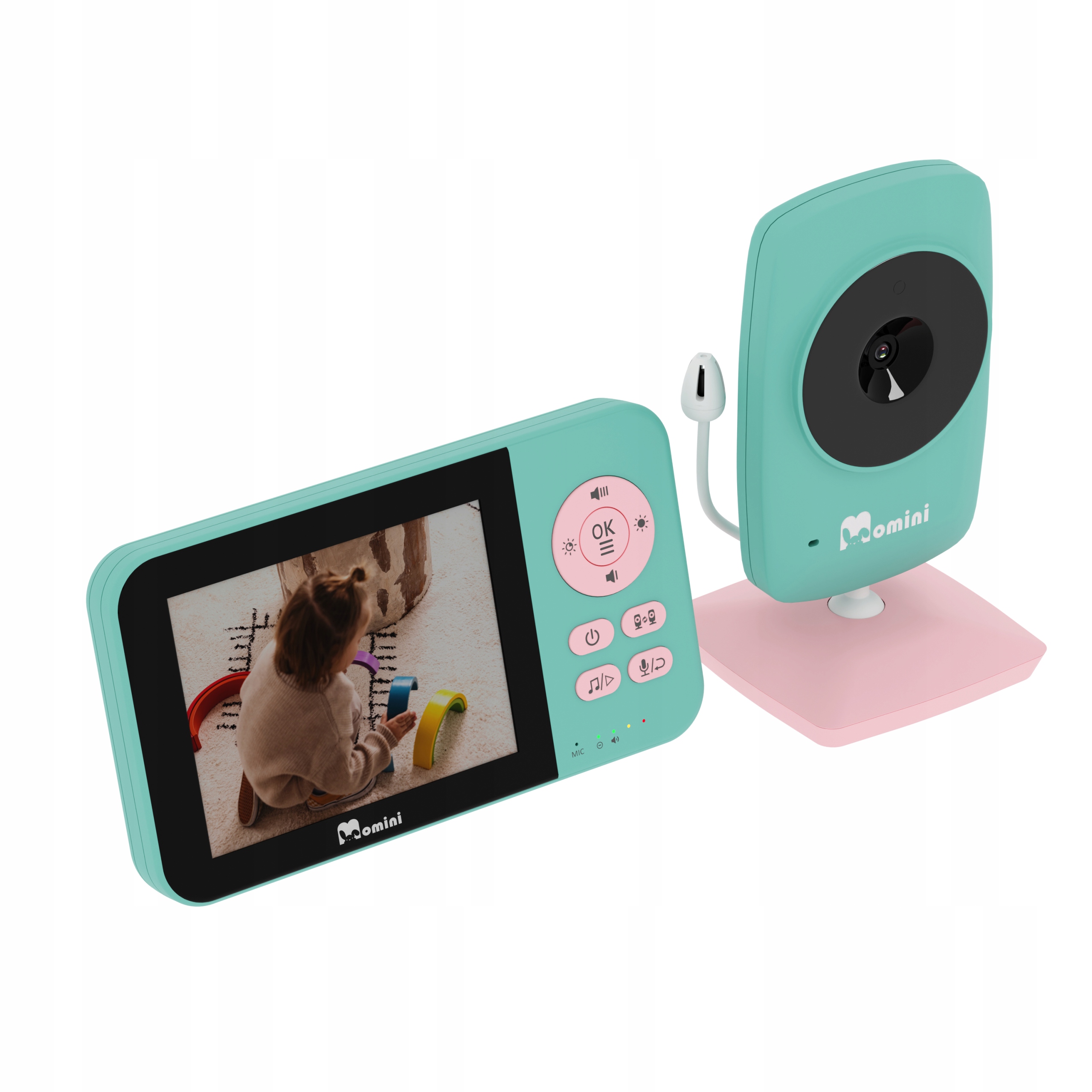 Kompaktowa konstrukcja z obrotową kamerą 360°