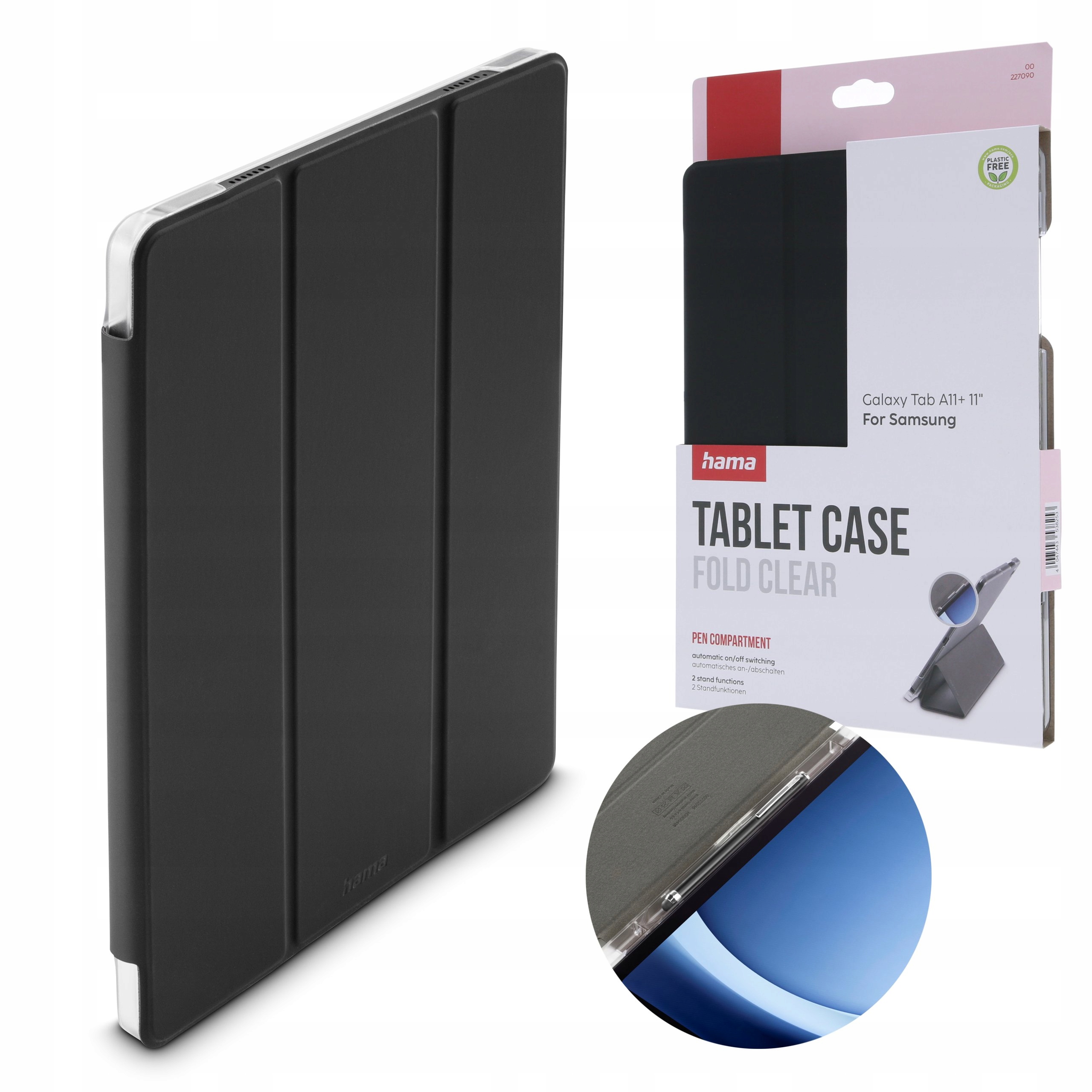 Etui Fold Clear z miejscem na rysik do Samsung Galaxy Tab A11+ 11” – Idealna ochrona i styl