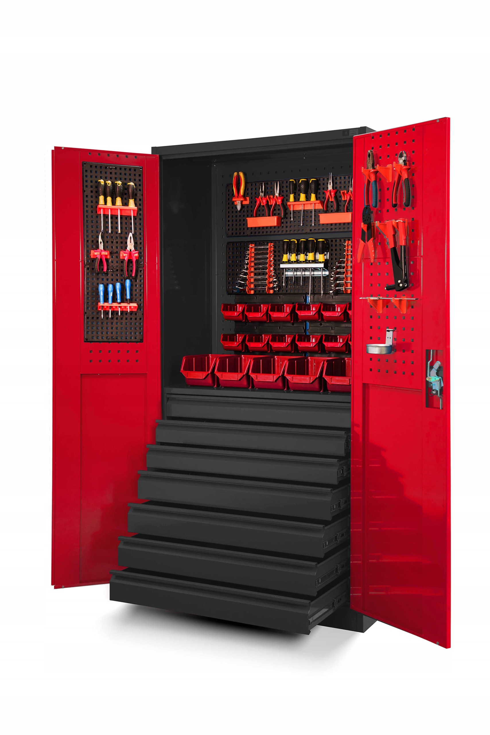 Warsztatowo-narzędziowa szafa metalowa DAREK – Idealne rozwiązanie do Twojego warsztatu
