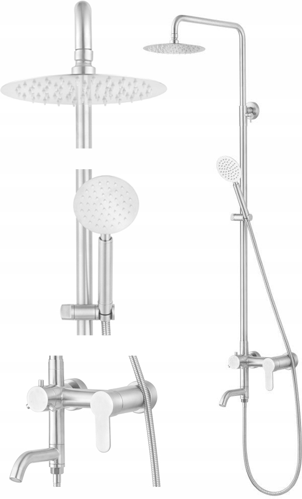 Zestaw prysznicowy Fala KOLUMNa PRYSZNICOWa STEELY 3 – Nowoczesny styl i funkcjonalność