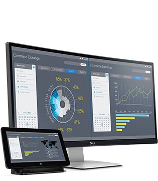 Zakrzywiony monitor Dell UltraSharp 34 U3415W — wydajność na wszystkich ekranach