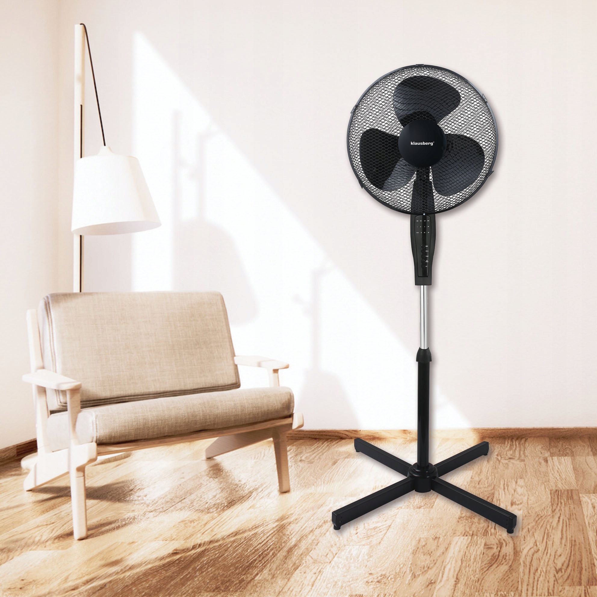 WENTYLATOR WIATRAK PODŁOGOWY KLAUSBERG KB-7885 – Komfort w upalne dni