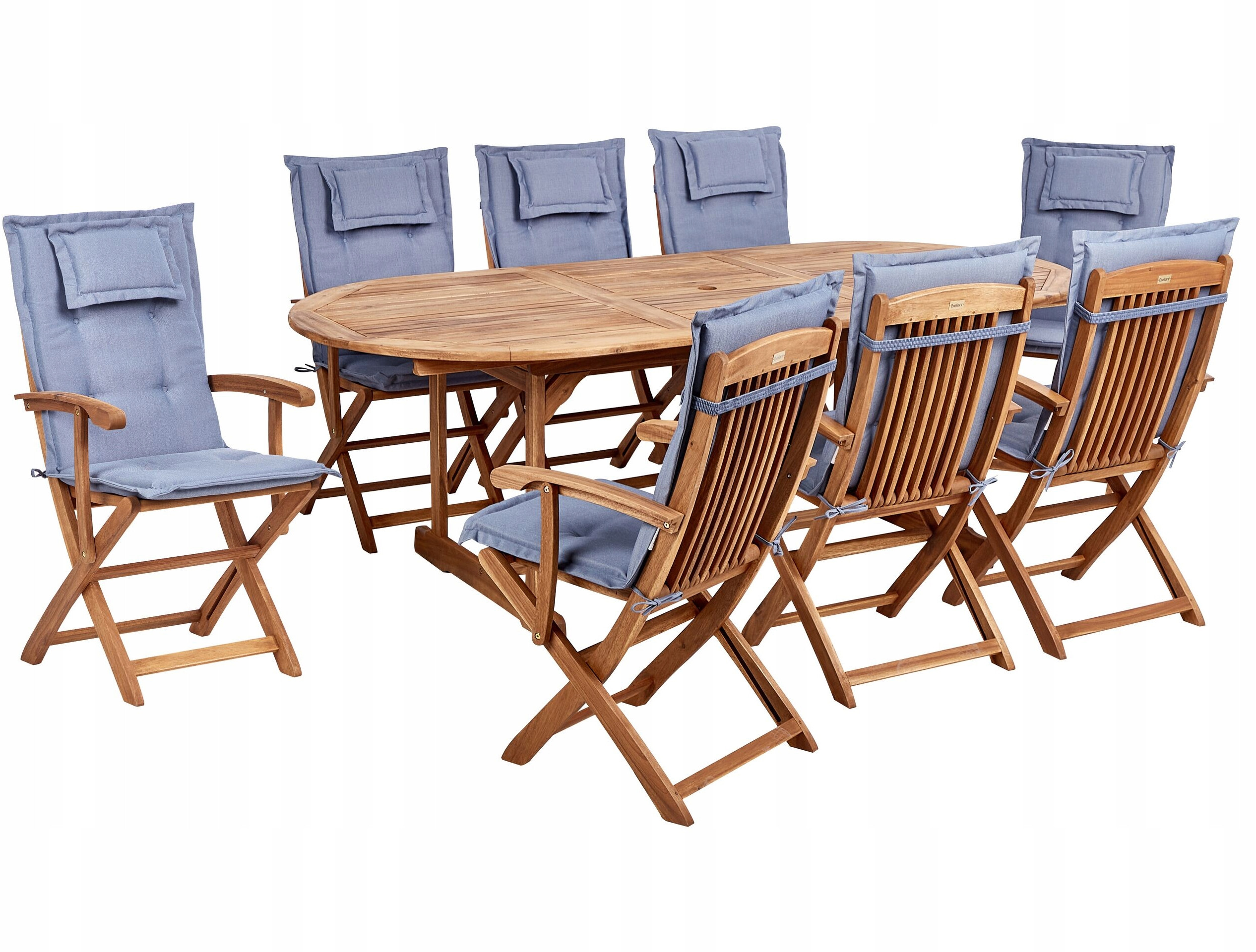 Zestaw ogrodowy dla 8 osób MAUI II z poduszkami – Komfort i styl w Twoim ogrodzie