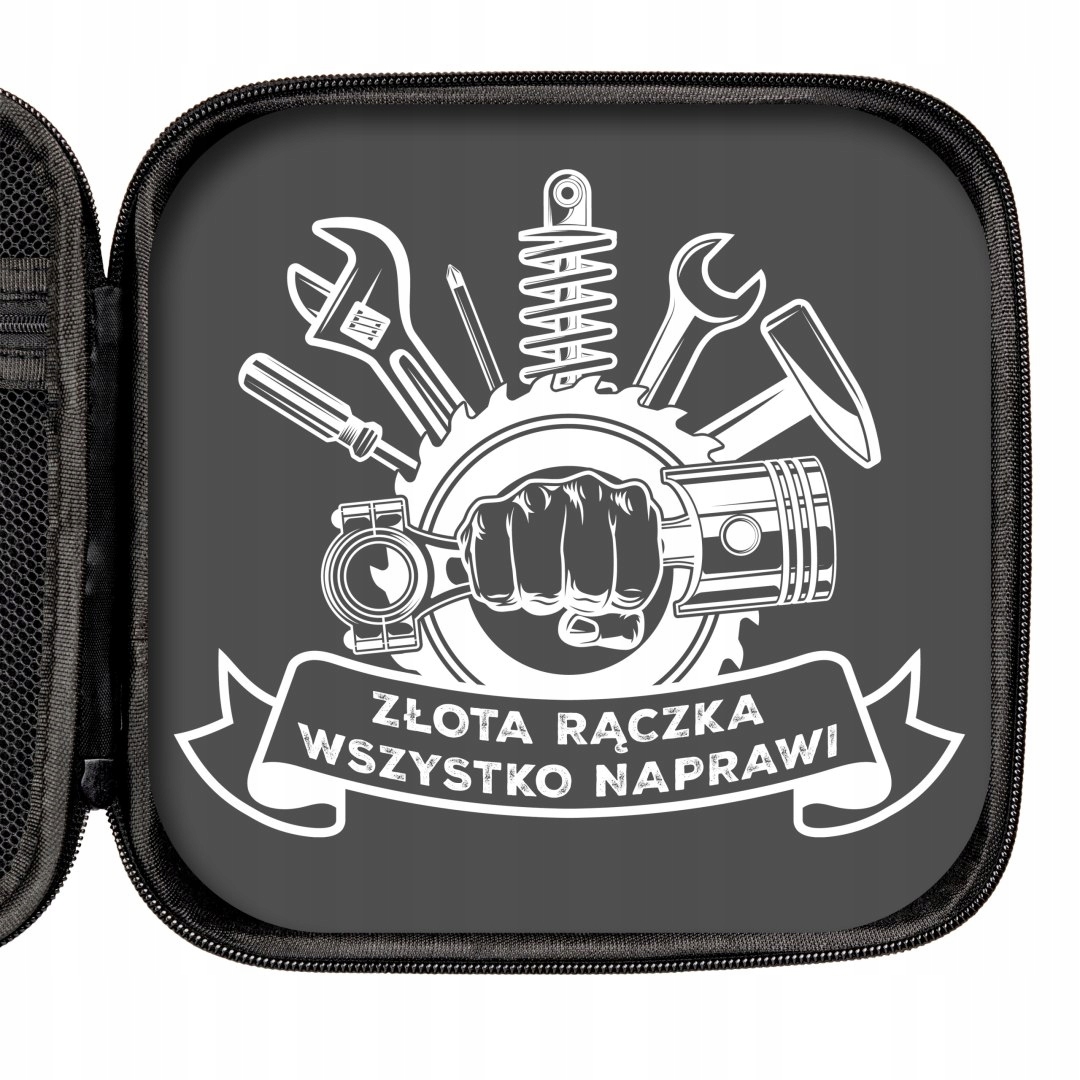 Zestaw zawiera: kubek, opaskę, łyżeczkę, etui, wkładkę