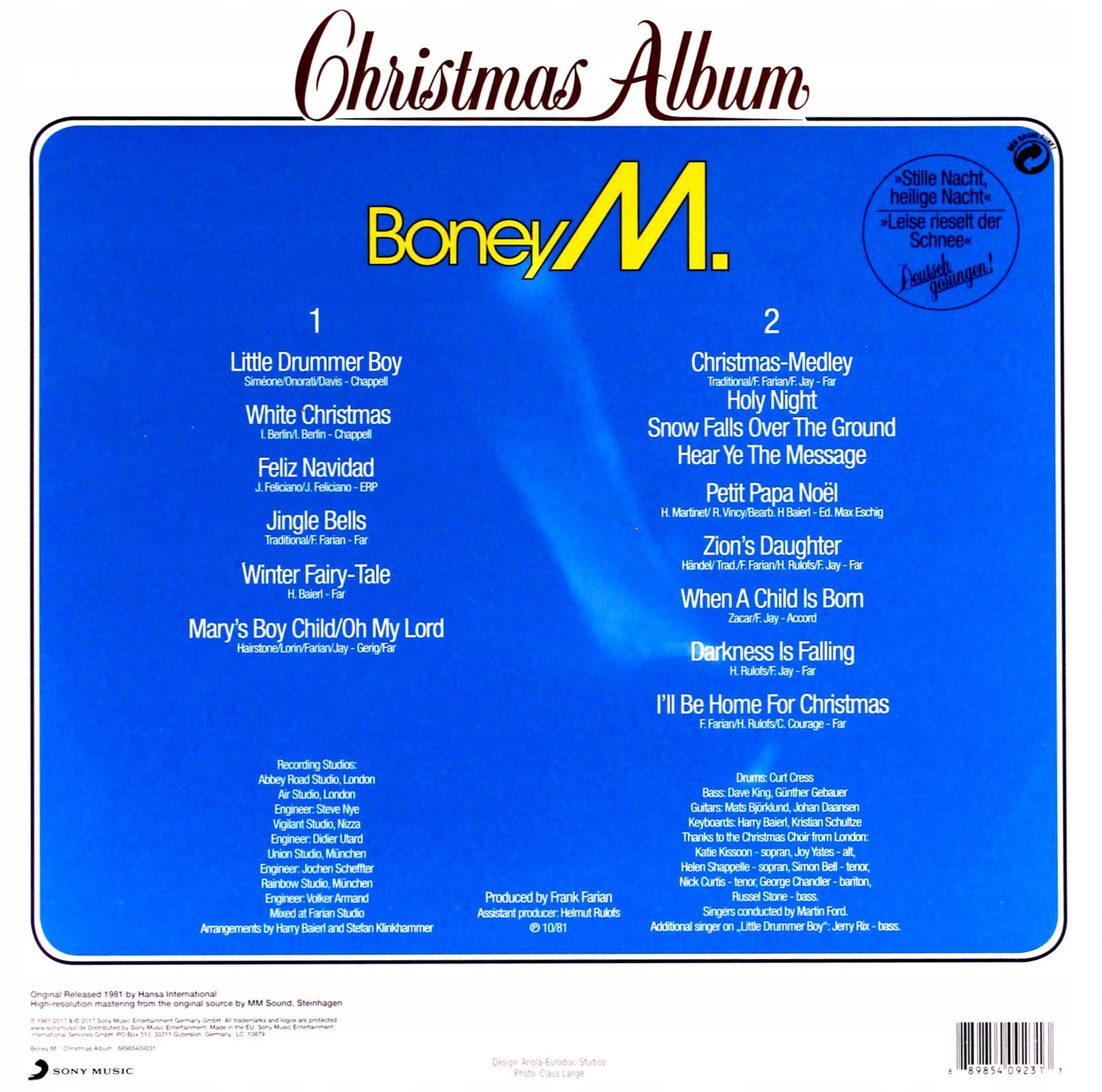 Klasyczne utwory świąteczne w wykonaniu Boney M.