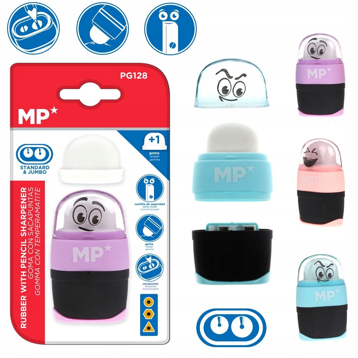 Teka Temperówka z gumką MIX – Idealne narzędzie do biura i szkoły