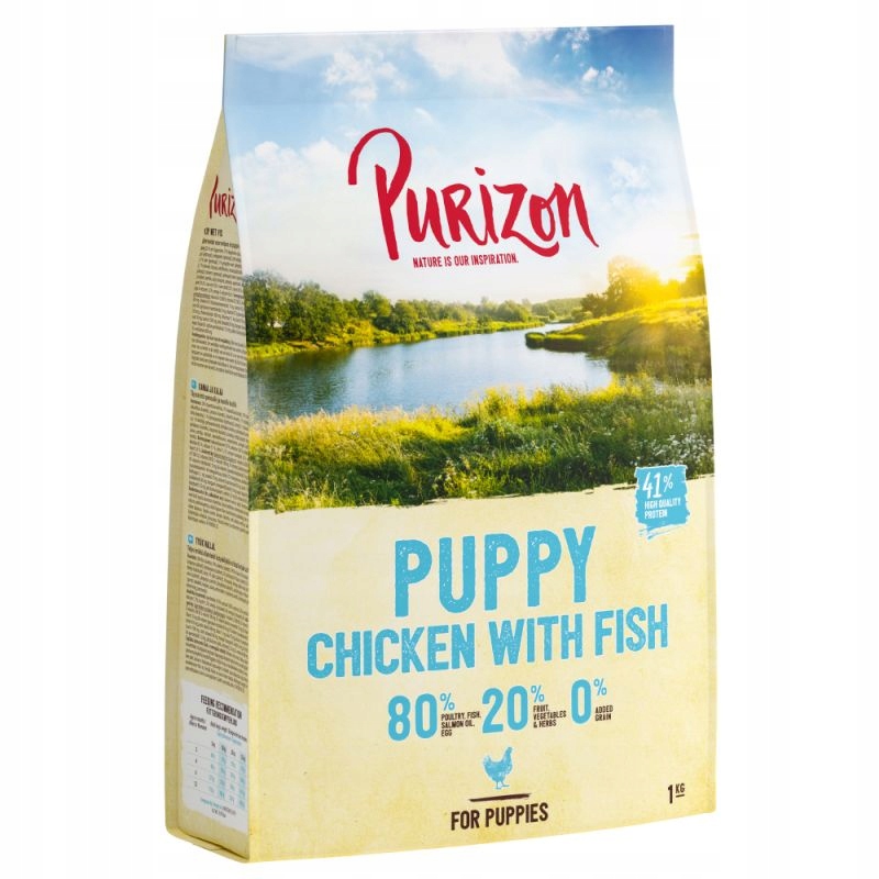 Sucha karma Purizon Puppy, kurczak i ryba, bez zbóż 12 kg – Idealna dieta dla szczeniaków