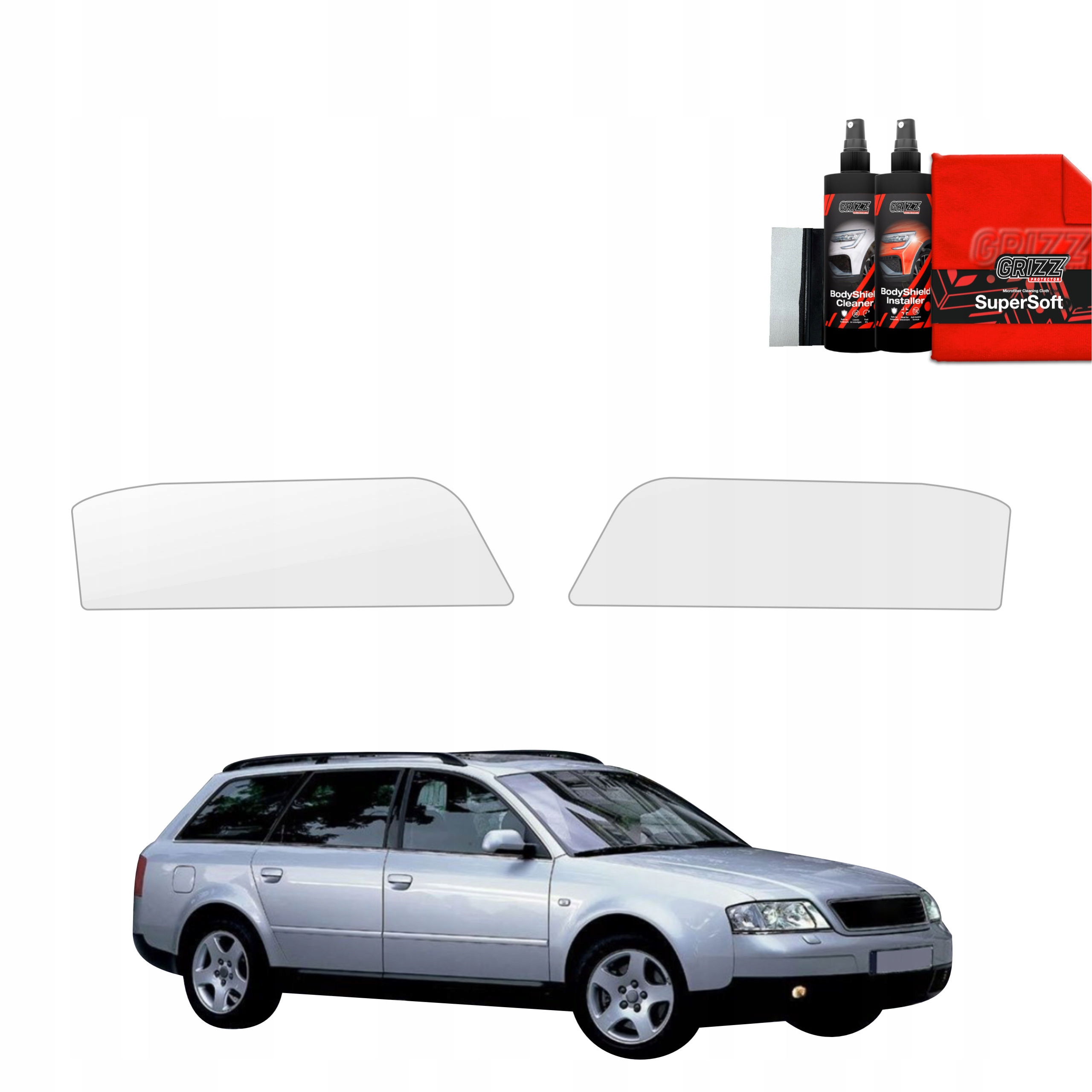 Folia ochronna na lampy GrizzGlass BodyShield do Audi A6 C5 Avant (1998-2004) – Ochrona Twojego pojazdu