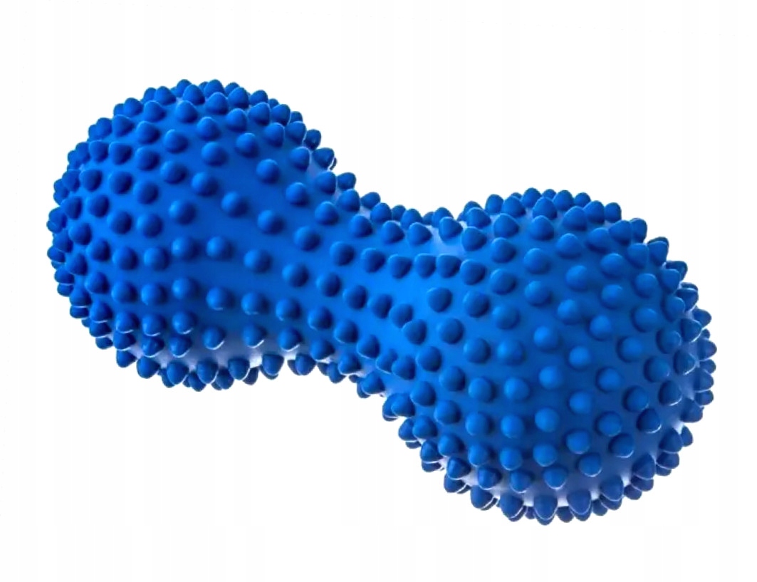 Wałek do masażu duoball niebieski 15,5 cm – Idealny do rehabilitacji i relaksu